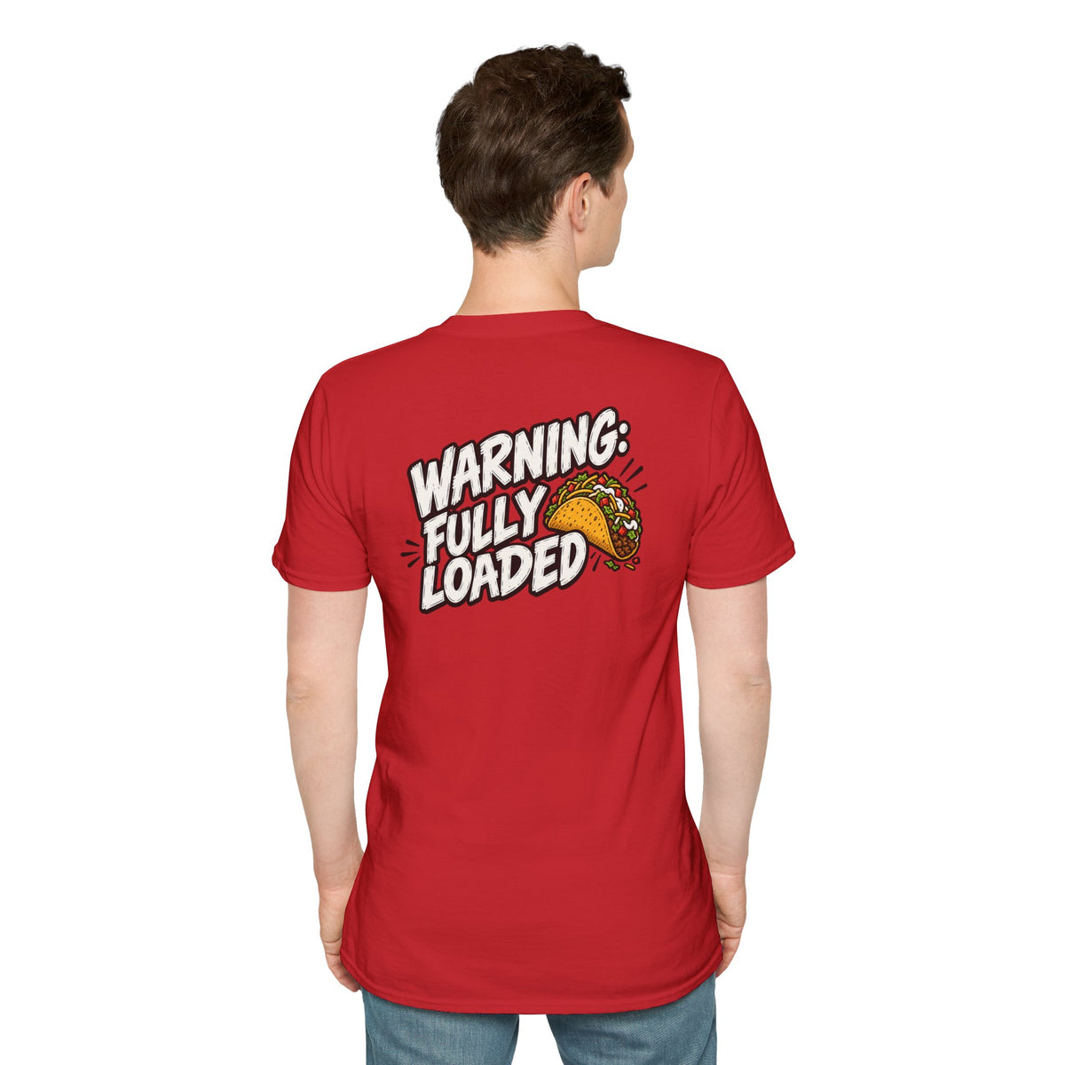 D0ark Humor Funny Taco Shirt Warning Fully Loaded Novelty Food Lover Graphic Tshirt Tee Unique Gift