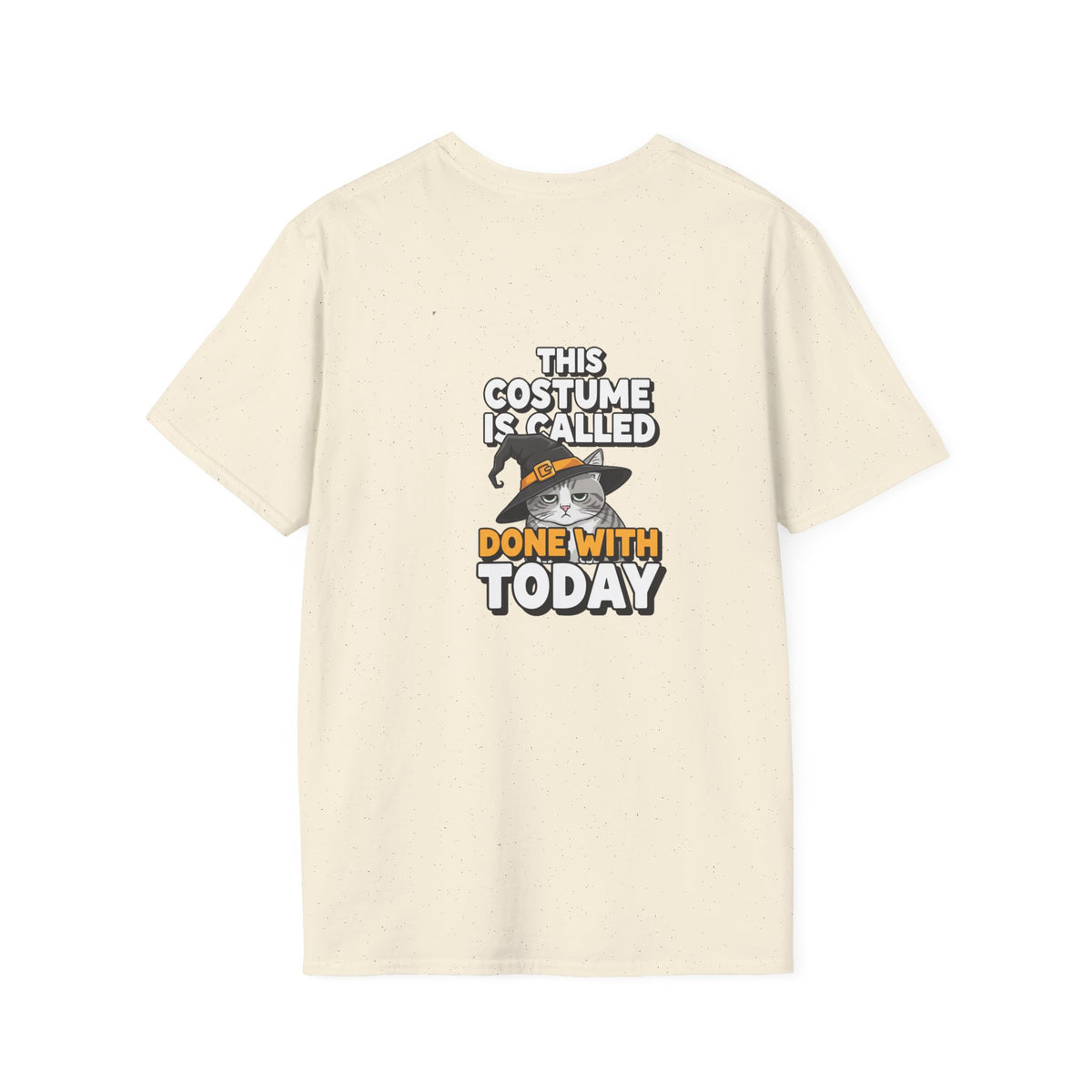 Dark Humor Halloween Shirt This Costume Is Called Done With Today Funny Cat Sarcastic Unisex Softstyle Tee Adult Halloween Gift