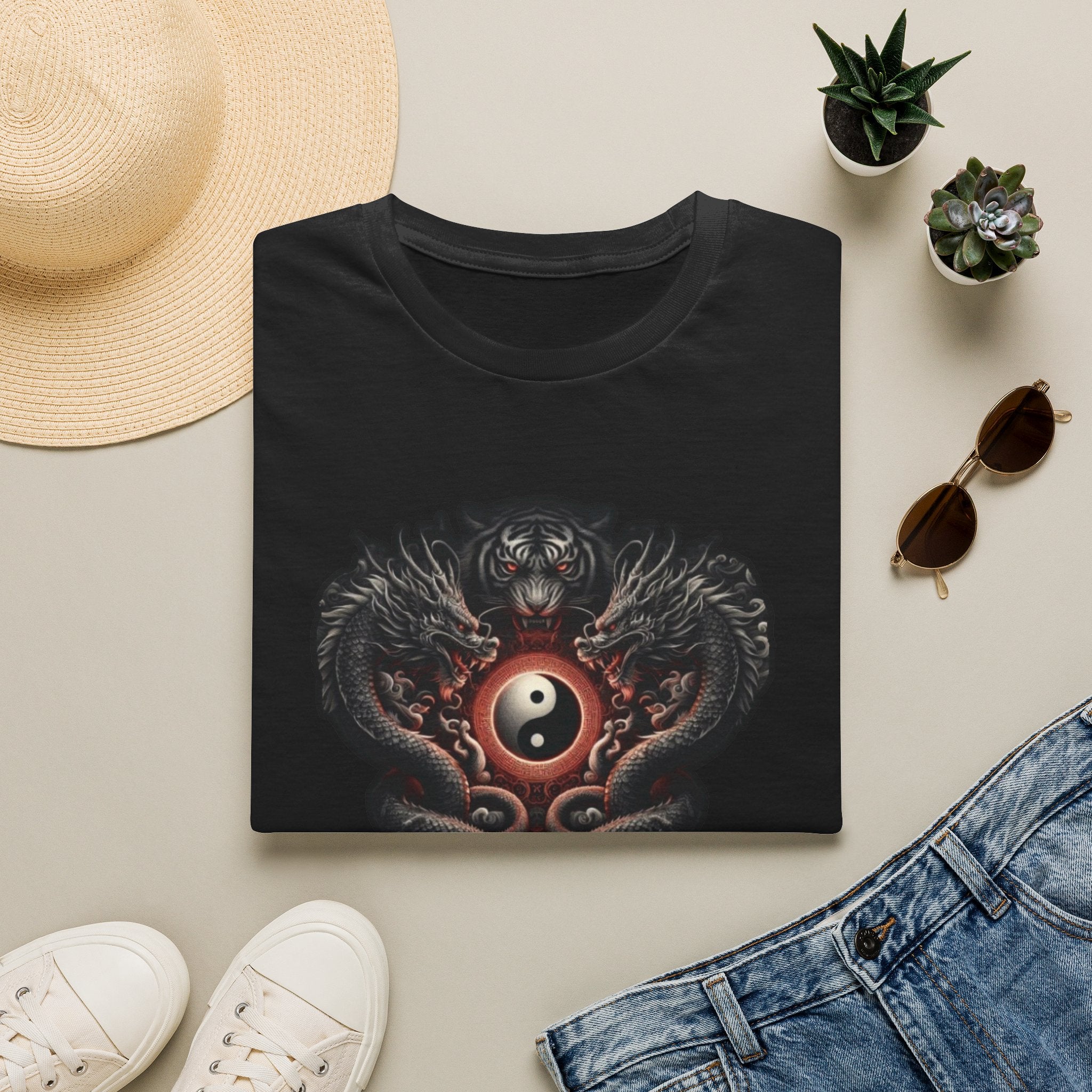 Dragon T-shirt Men Women Graphic Tee Clothing Apparel Chinese Dagon Symbol Gift