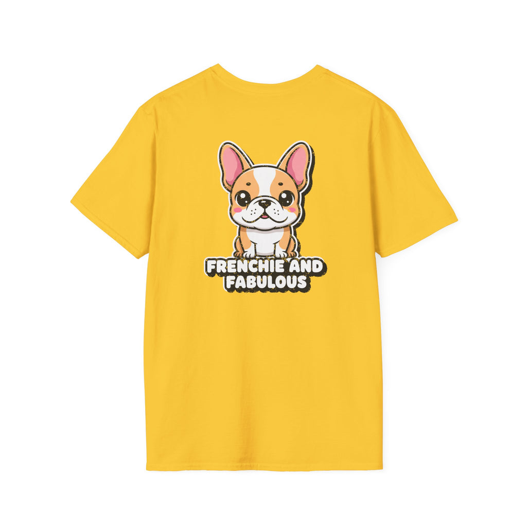 Cute French Bulldog Shirt Frenchie And Fabulous Funny Dog Lover Unisex Softstyle Tee Gift
