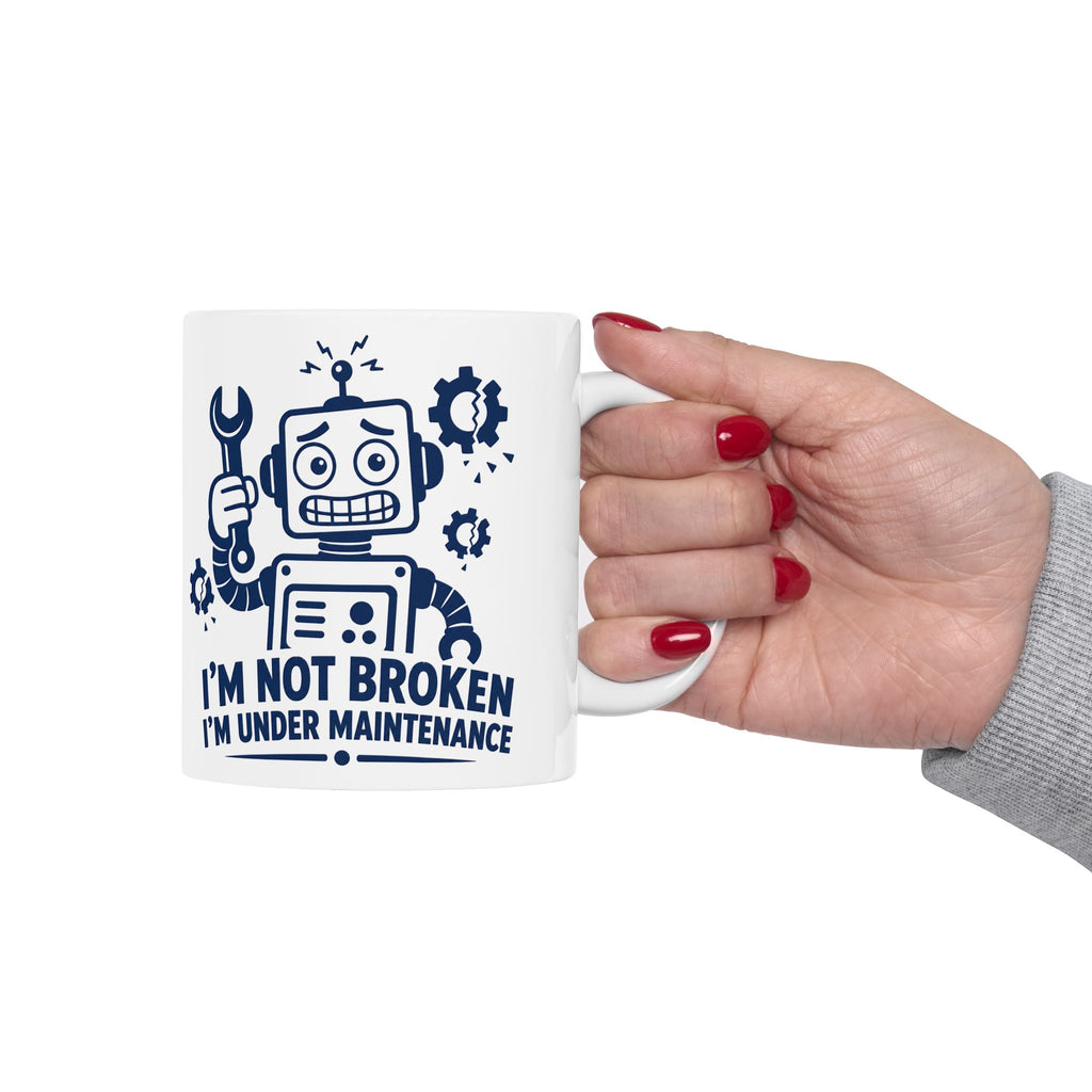 Funny AI Robot Mug Programmer Coding Humor Software Engineer Gift 11oz Coffee Cup Best Gift Coworkers Office