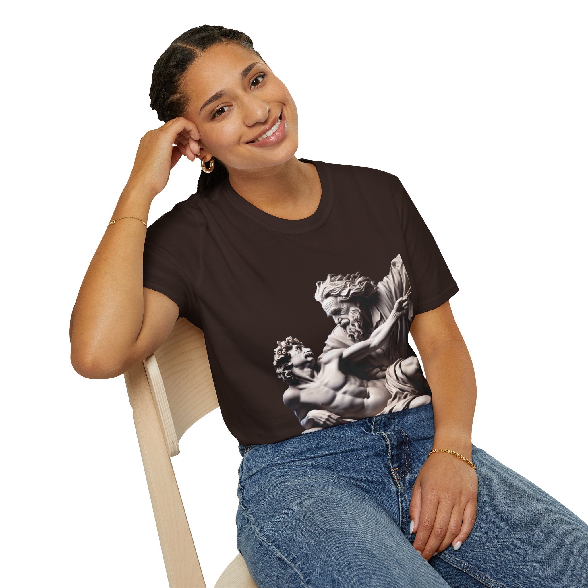 Funny Albert Einstein Unisex Softstyle T-Shirt Unique Gift Cotton T-shirt Art