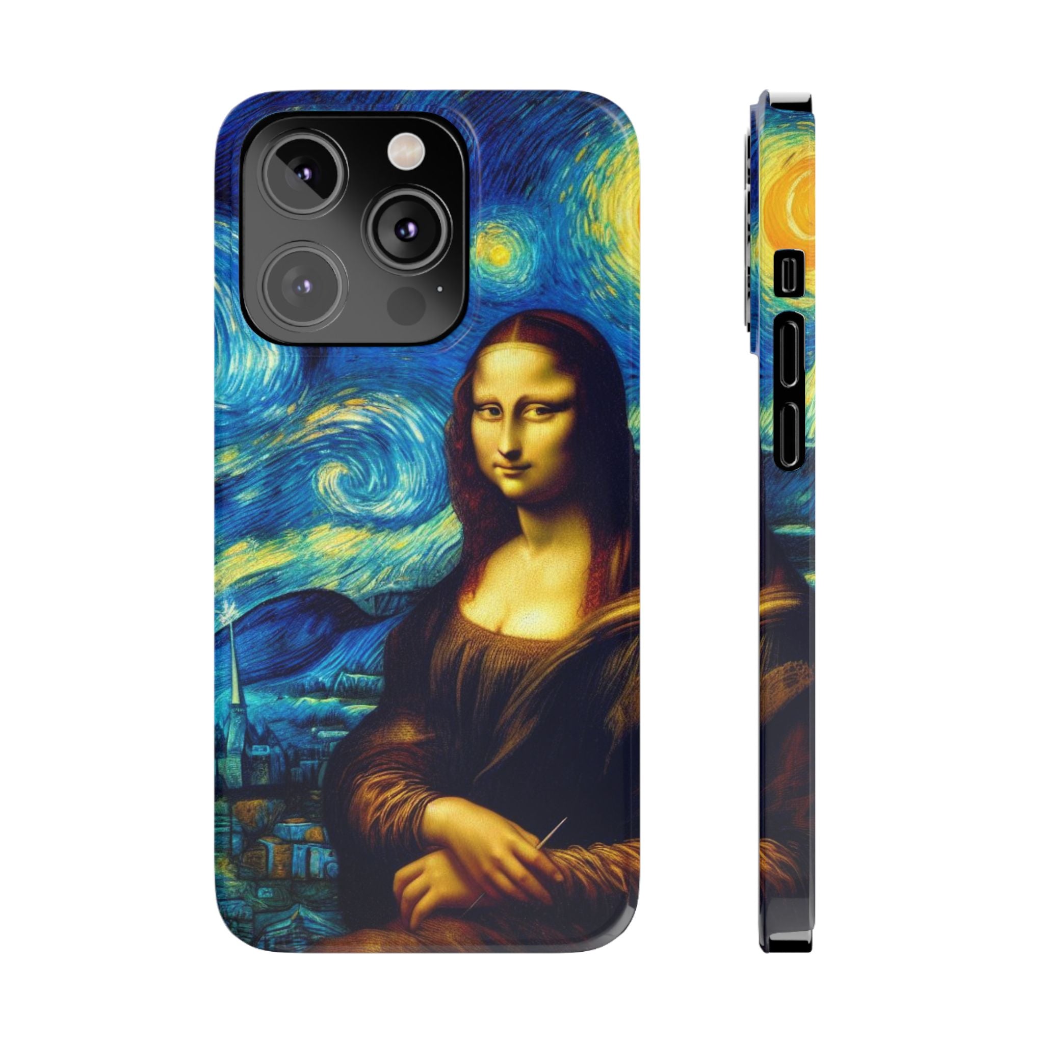 Funny Mona Lisa Phone Cases Van Gogh Starry Night Case Unique Gift iPhone 17 New