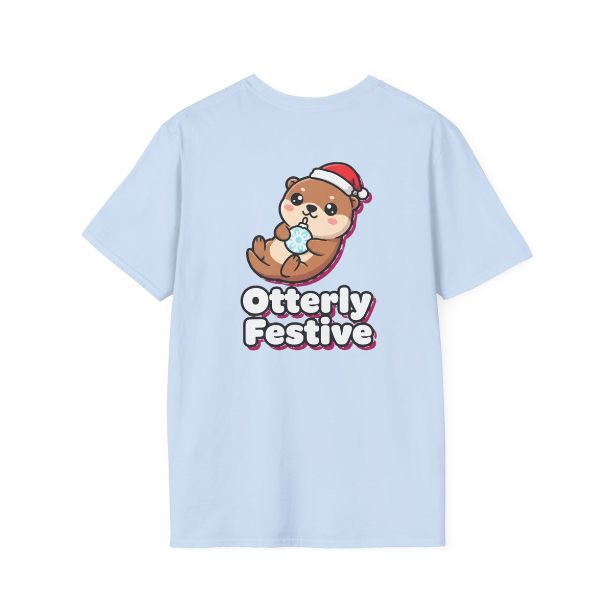 Cute Christmas Shirt Otterly Festive Funny Animal Unisex Softstyle Tee Christmas Gift