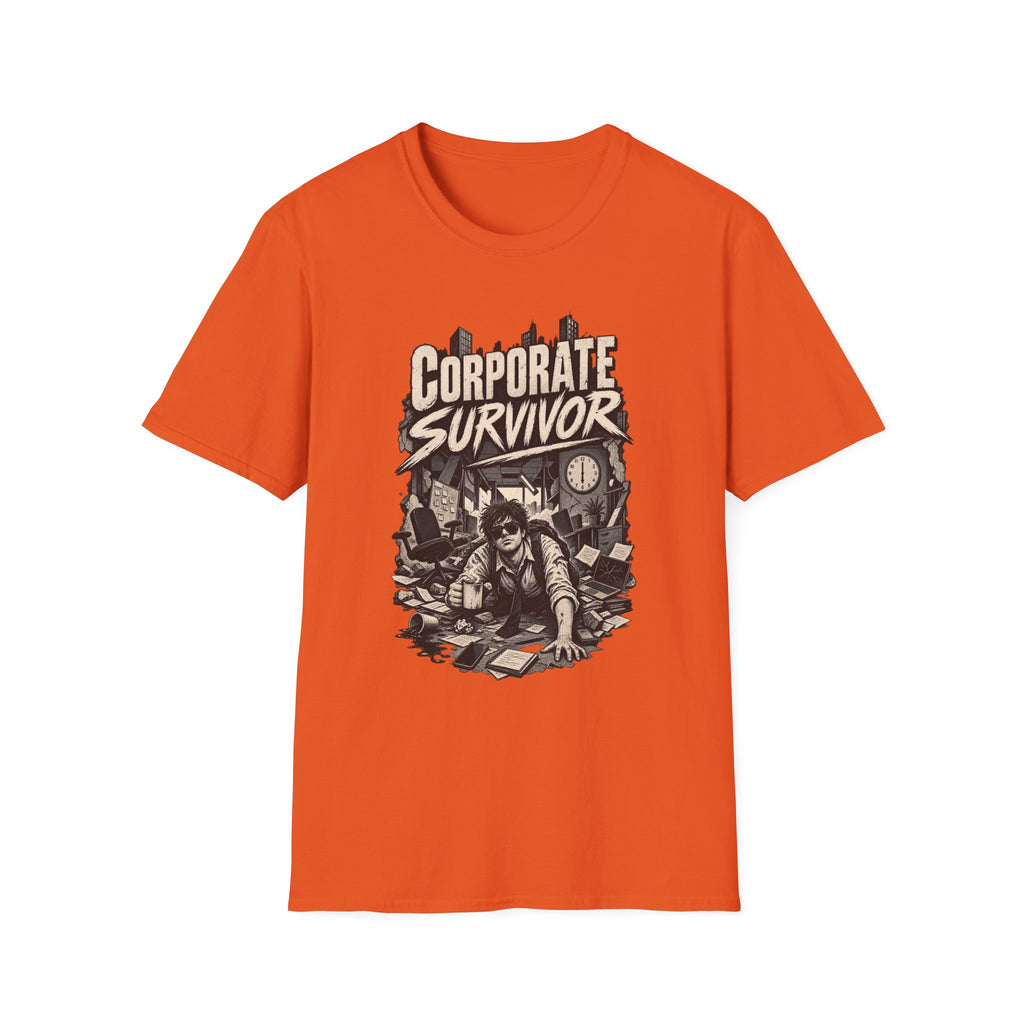 Funny Dark Humor Tshirt — Funny Office Tshirt Dark Humor Graphic Tee Unique Coworker Gift CORPORATE SURVIVOR Shirt