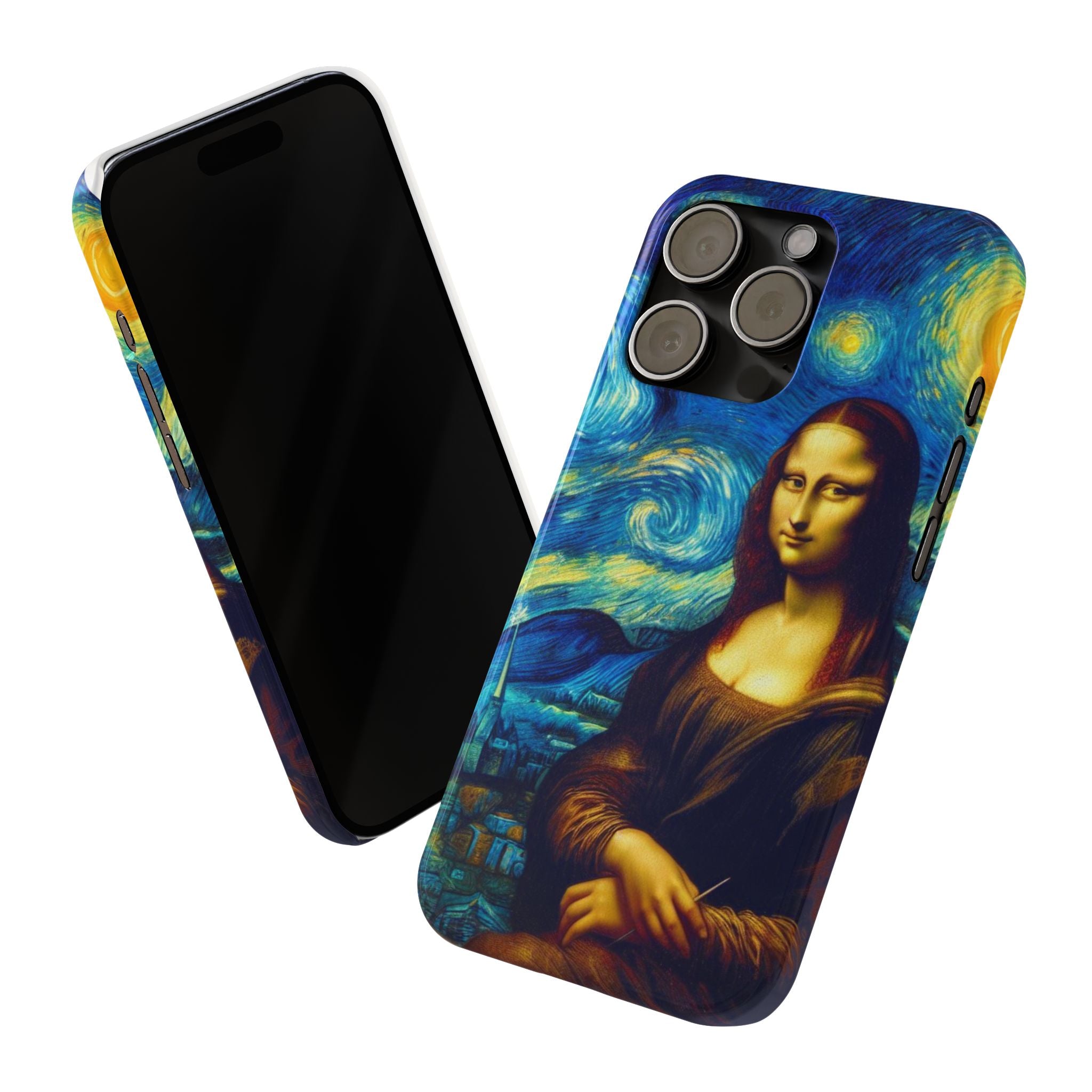 Funny Mona Lisa Phone Cases Van Gogh Starry Night Case Unique Gift iPhone 17 New