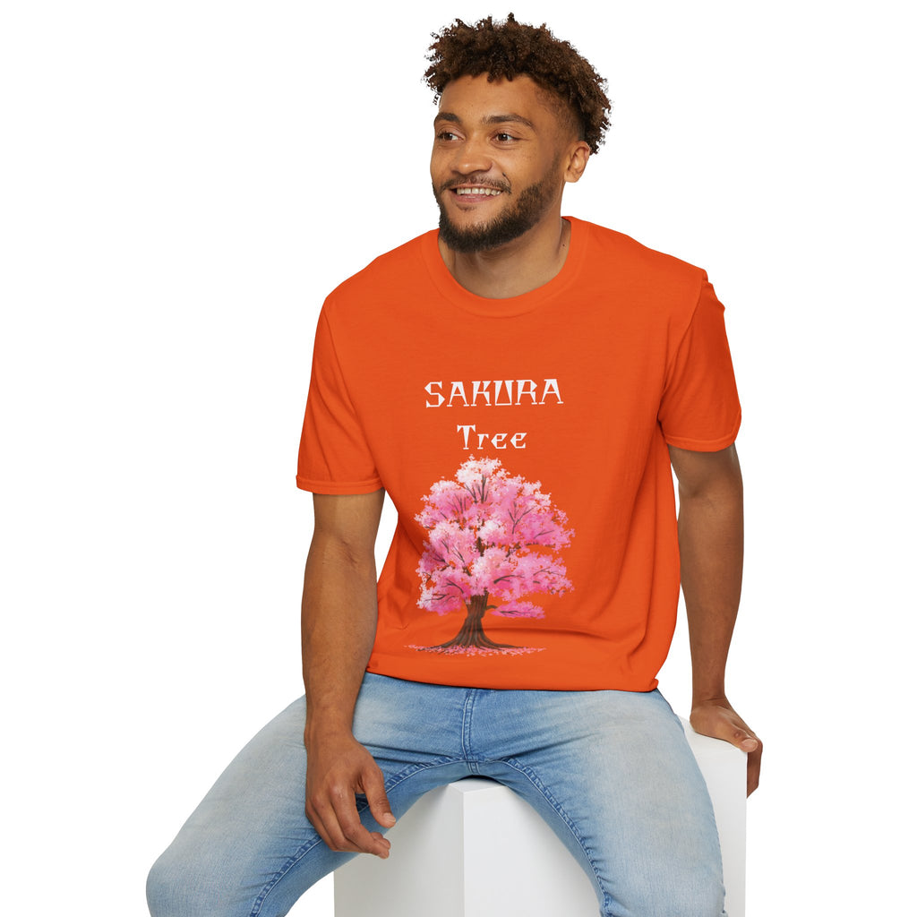 Sakura T-Shirt Japanese Art Shirt Unisex Softstyle Cherry Blossom Flower T-shirt
