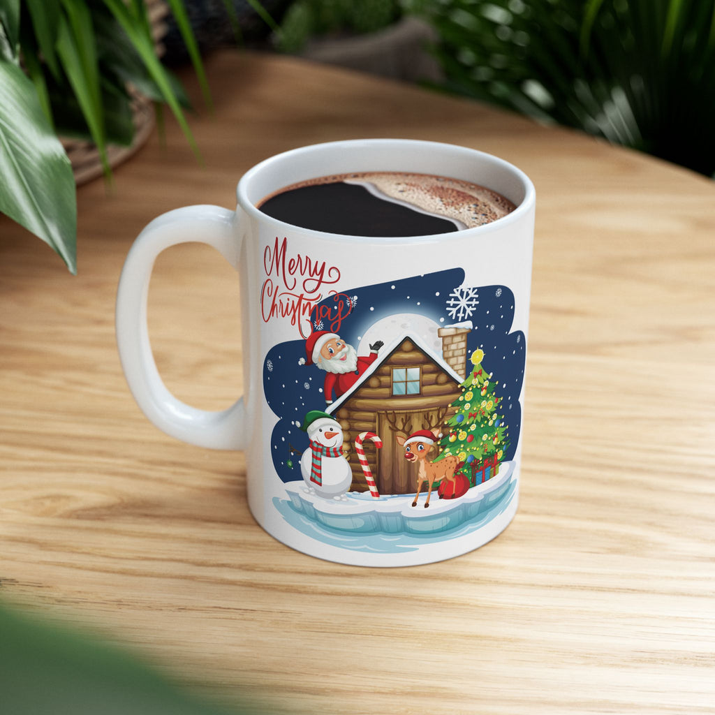 Christmas Mug Funny Santa Claus Mug Unique Cute Coffee Cup Deer Snowman Gift Kid 11oz