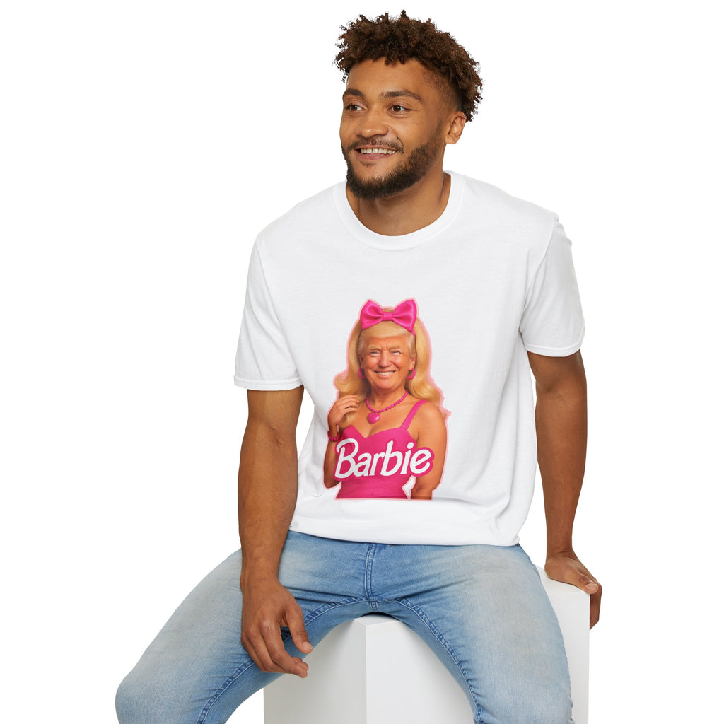 Funny Unique Donald Trump Barbie Unisex T-Shirt Best Gag Gift Cotton Print Soft