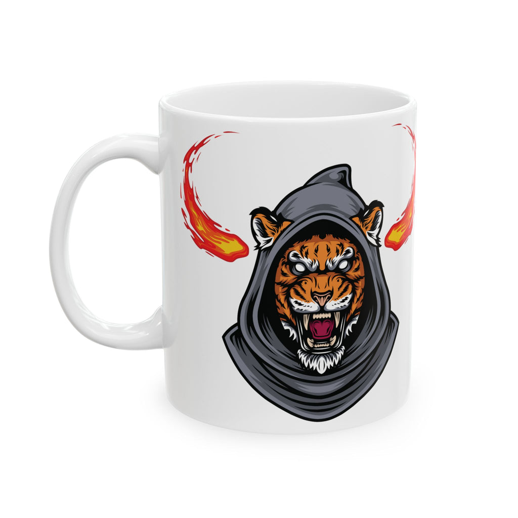 Tiger Mug Shot Unique Funny Coffee Mug Ceramic Mug Tea Cup Hooded Cute Gift Art 11oz
