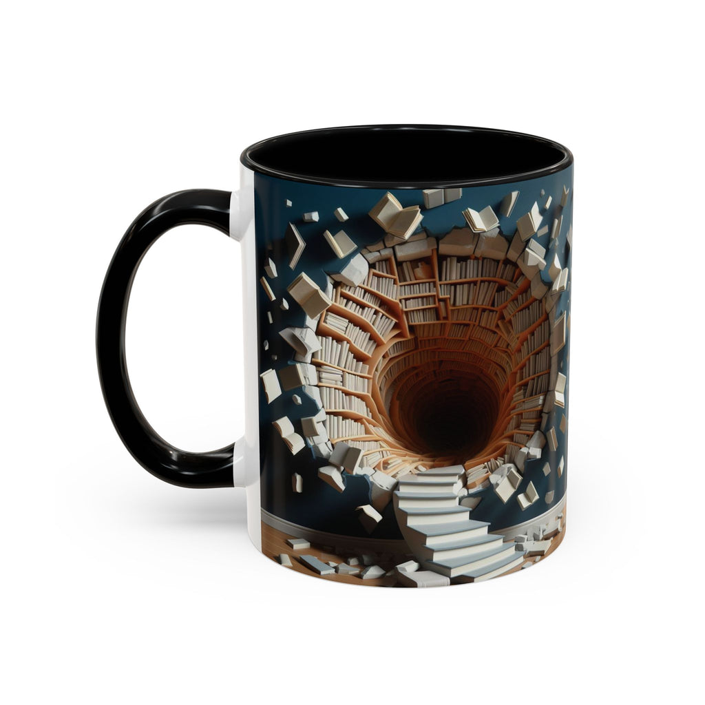 3D Bookshelf Mug-Library Book Mugs Office Ceramic Tea Cup Gift Accent Coffee Mug 2026