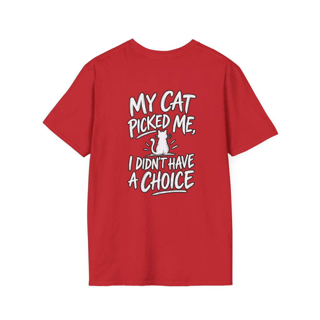Cat Dad Shirt My Cat Picked Me Dark Humor Sarcastic Graphic Tee Unique Gift Funny Tshirt