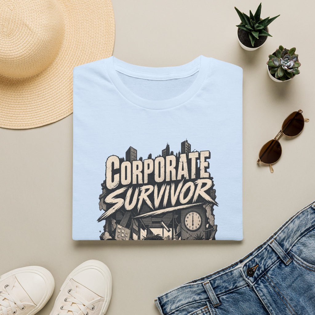 Funny Dark Humor Tshirt — Funny Office Tshirt Dark Humor Graphic Tee Unique Coworker Gift CORPORATE SURVIVOR Shirt