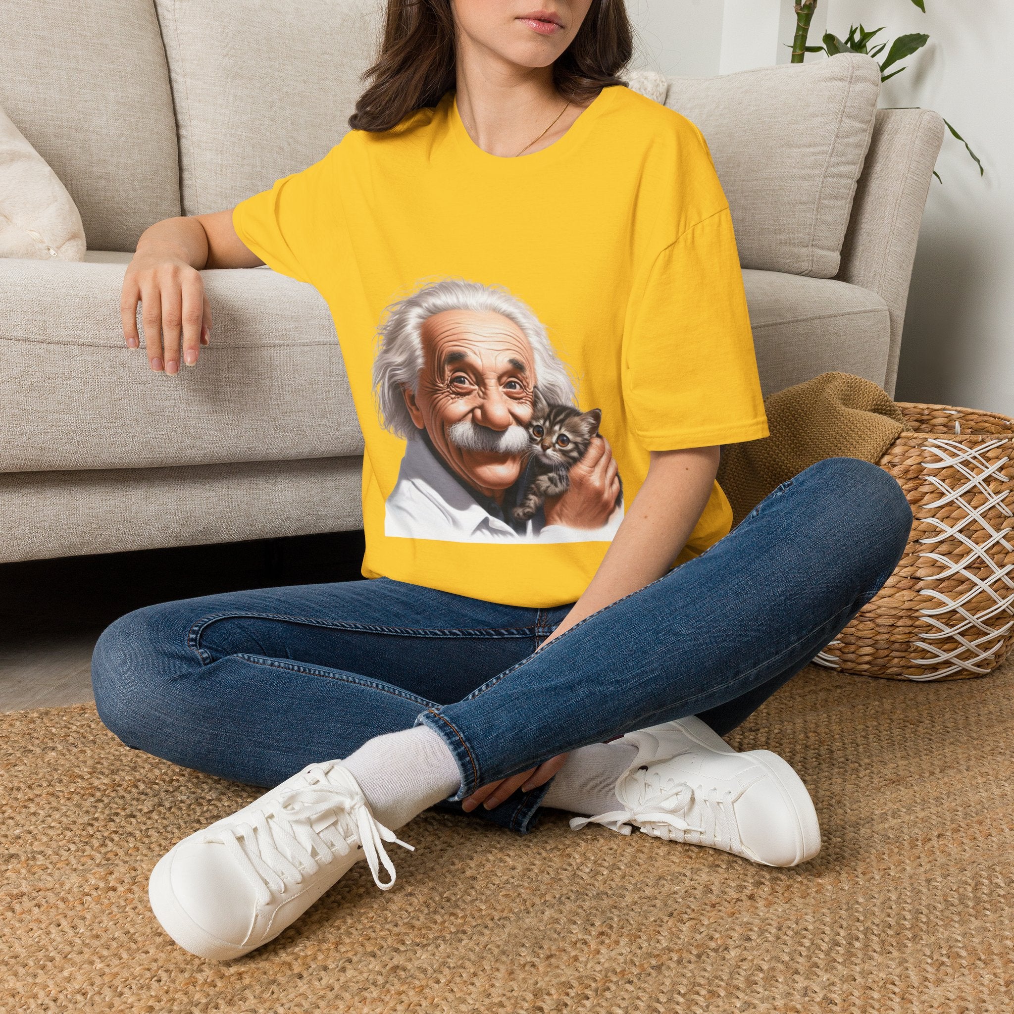Funny Albert Einstein T-Shirt Unisex Softstyle T-Shirt Cotton Unique Gift German