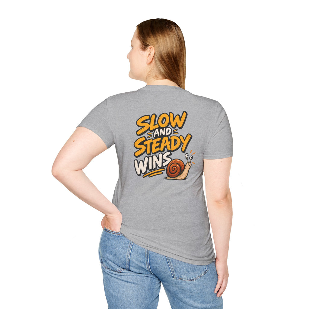 Funny Dark Humor Shirt Slow and Steady wins Funny Office Tee Unique Gift