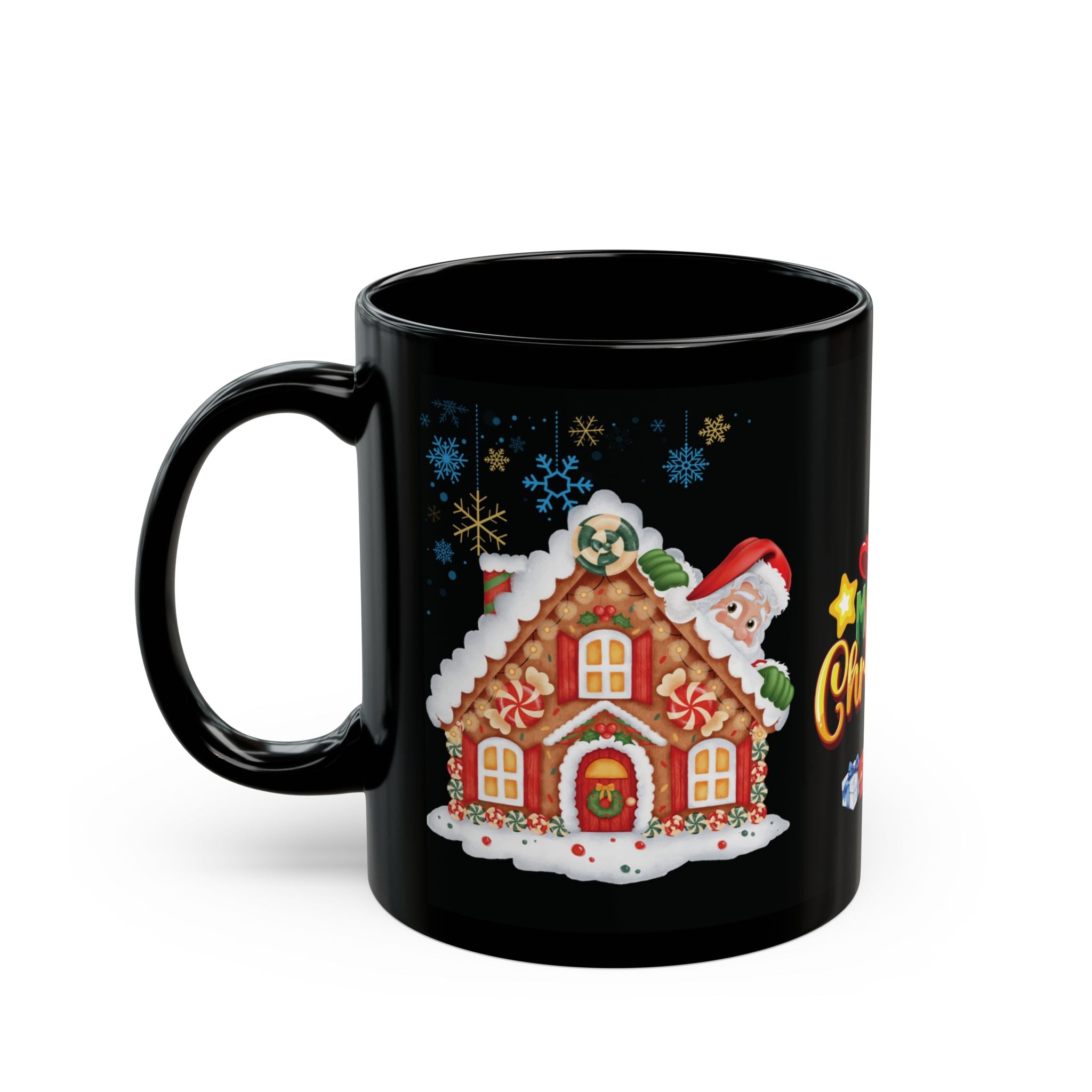 Funny Santa Claus Merry Christmas Mug Unique Mug Cute Gift Black Coffee Cup 11oz