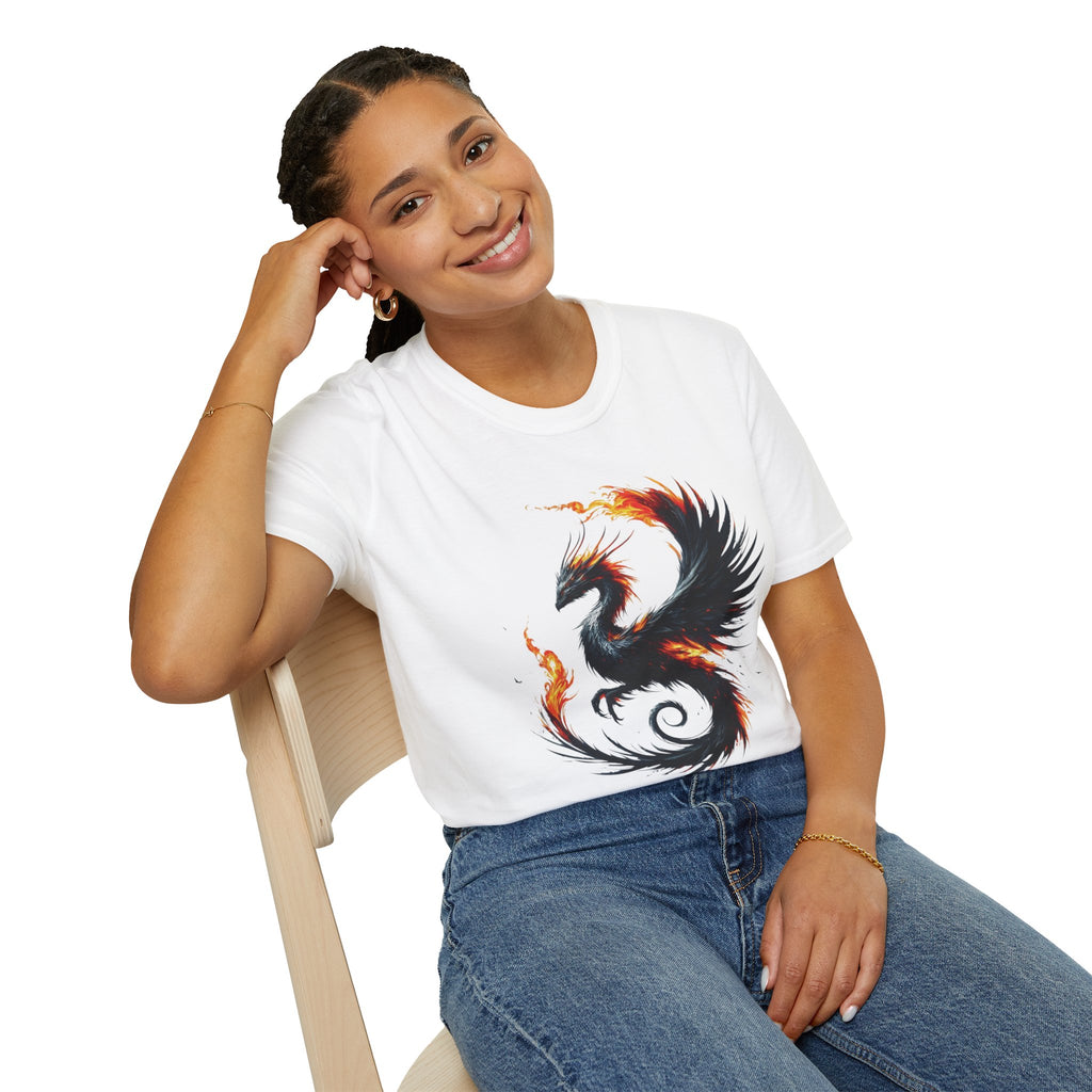 Dragon T-shirt Mens Graphic Tee Clothing Apparel Chinese Symbol Unisex Softstyle Unique Tshirt Best Gift