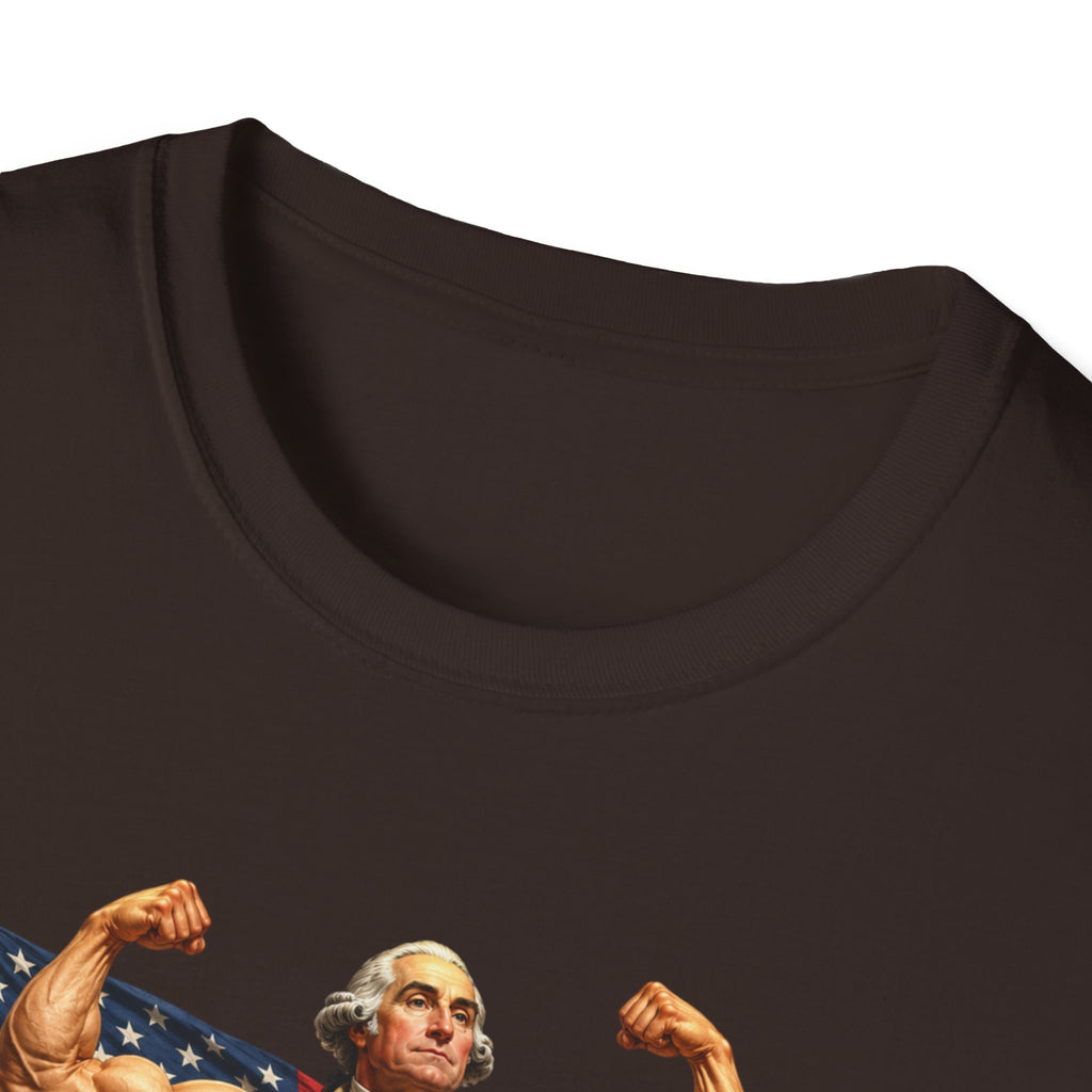 Funny USA Unisex Softstyle T-Shirt Giant Declaration Receipt Funny Patriotic T-Shirt United States of America Benjamin Franklin George Washington Tshirt