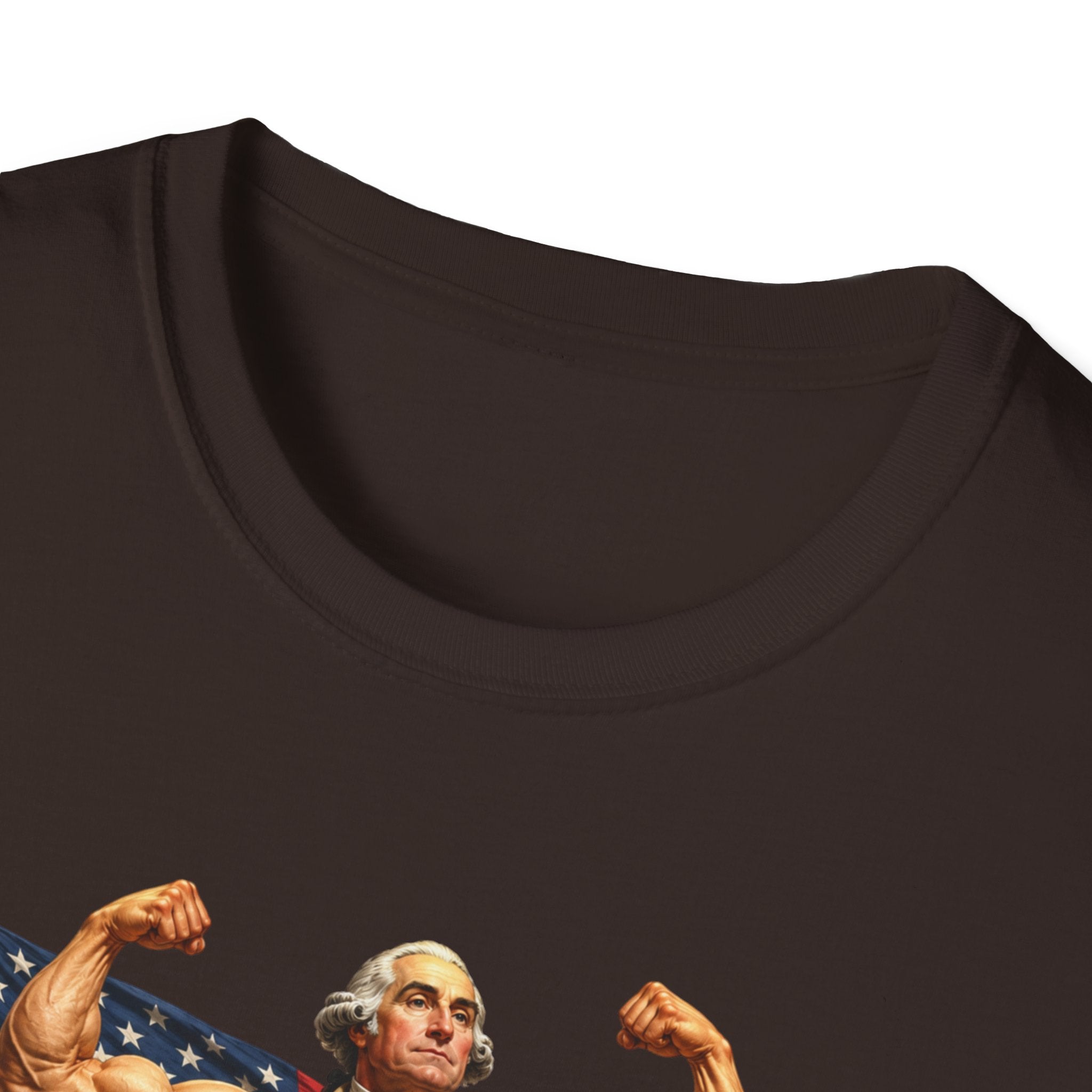 Funny USA Unisex Softstyle T-Shirt Giant Declaration Receipt Funny Patriotic T-Shirt United States of America Benjamin Franklin George Washington Tshirt