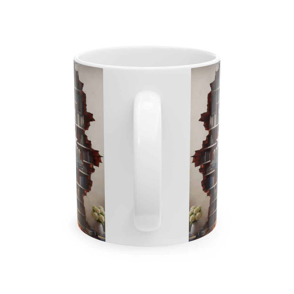 3D Bookshelf Mug Library Mugs London Ceramic Coffee Cup Tea Unique Office Gifts