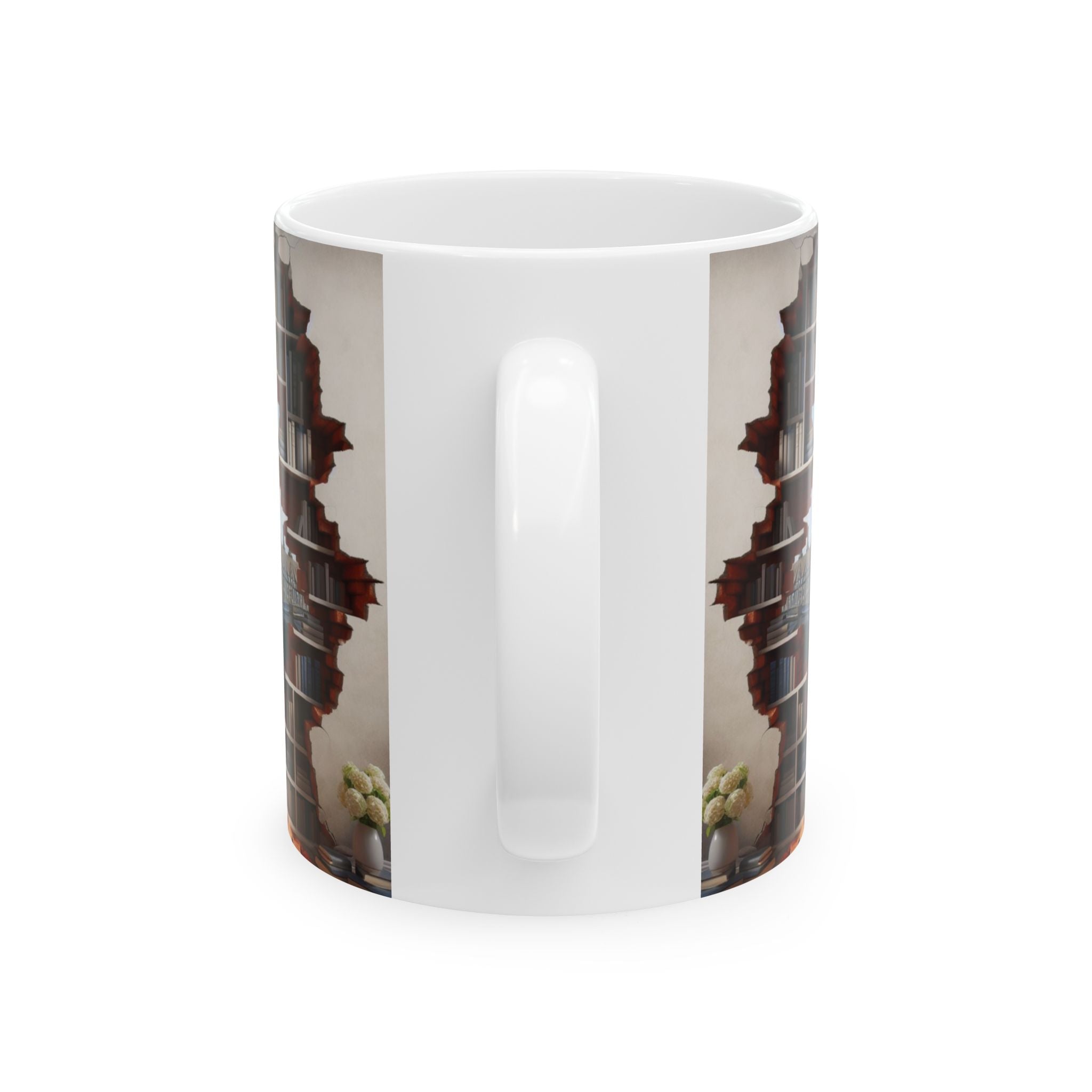 3D Bookshelf Mug Library Mugs London Ceramic Coffee Cup Tea Unique Office Gifts