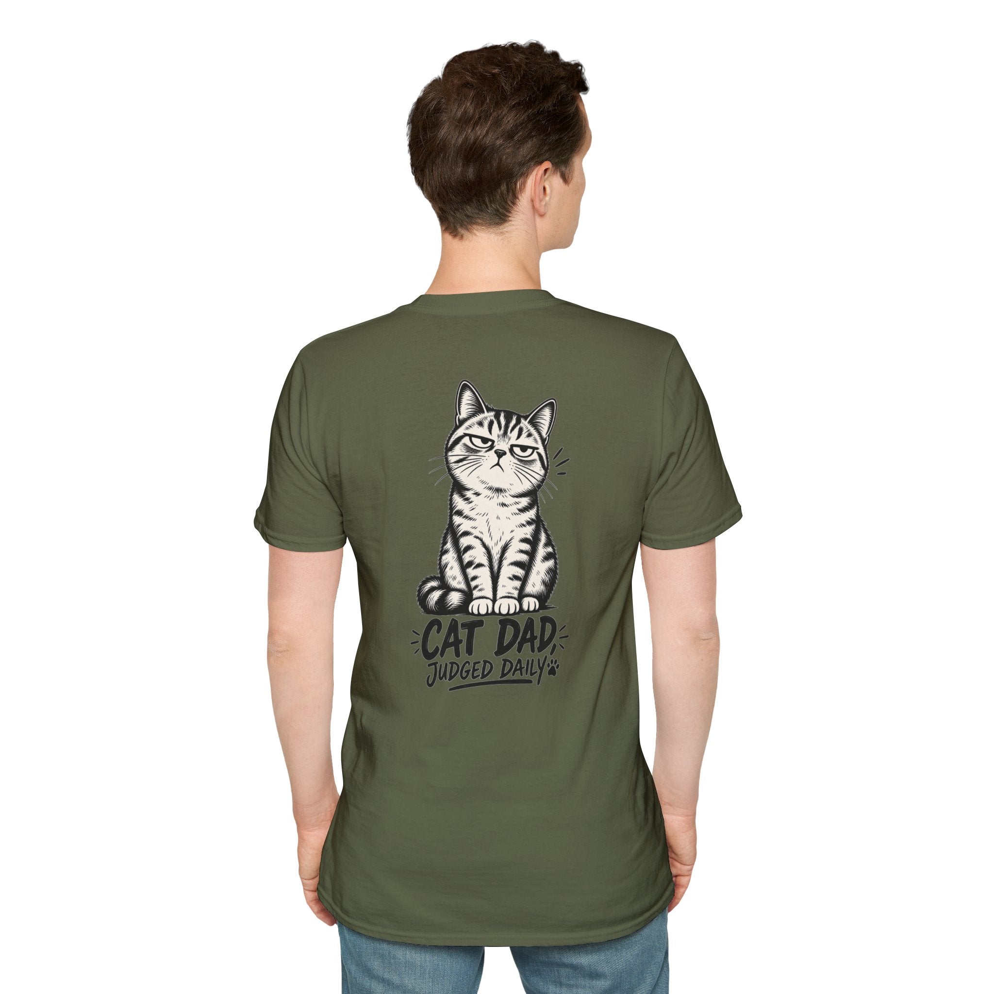 Cat Dad Shirt Judged Daily Funny Cat Lover Graphic Tee Dark Humor Tee Unique Gift Funny Tshirt