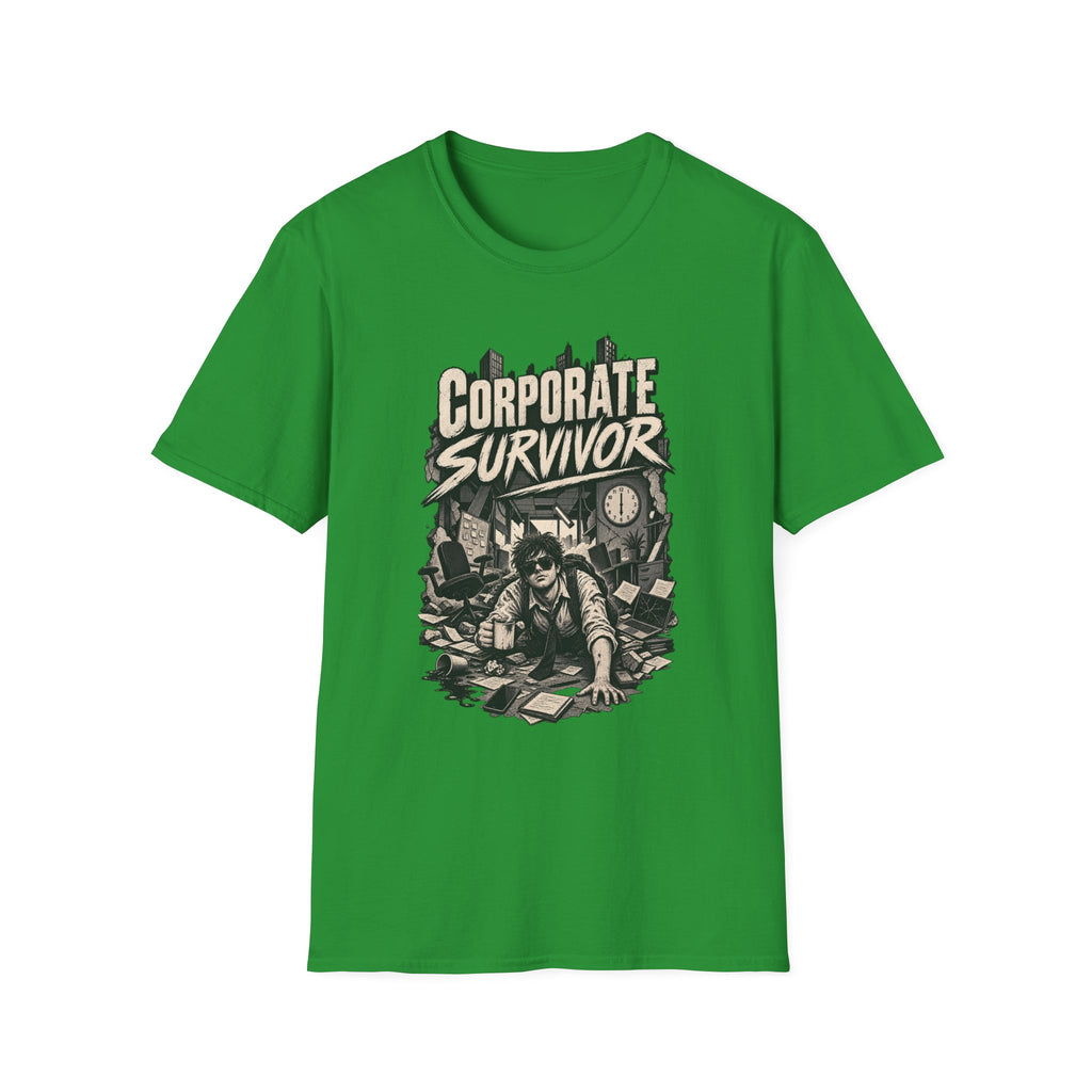 Funny Dark Humor Tshirt — Funny Office Tshirt Dark Humor Graphic Tee Unique Coworker Gift CORPORATE SURVIVOR Shirt