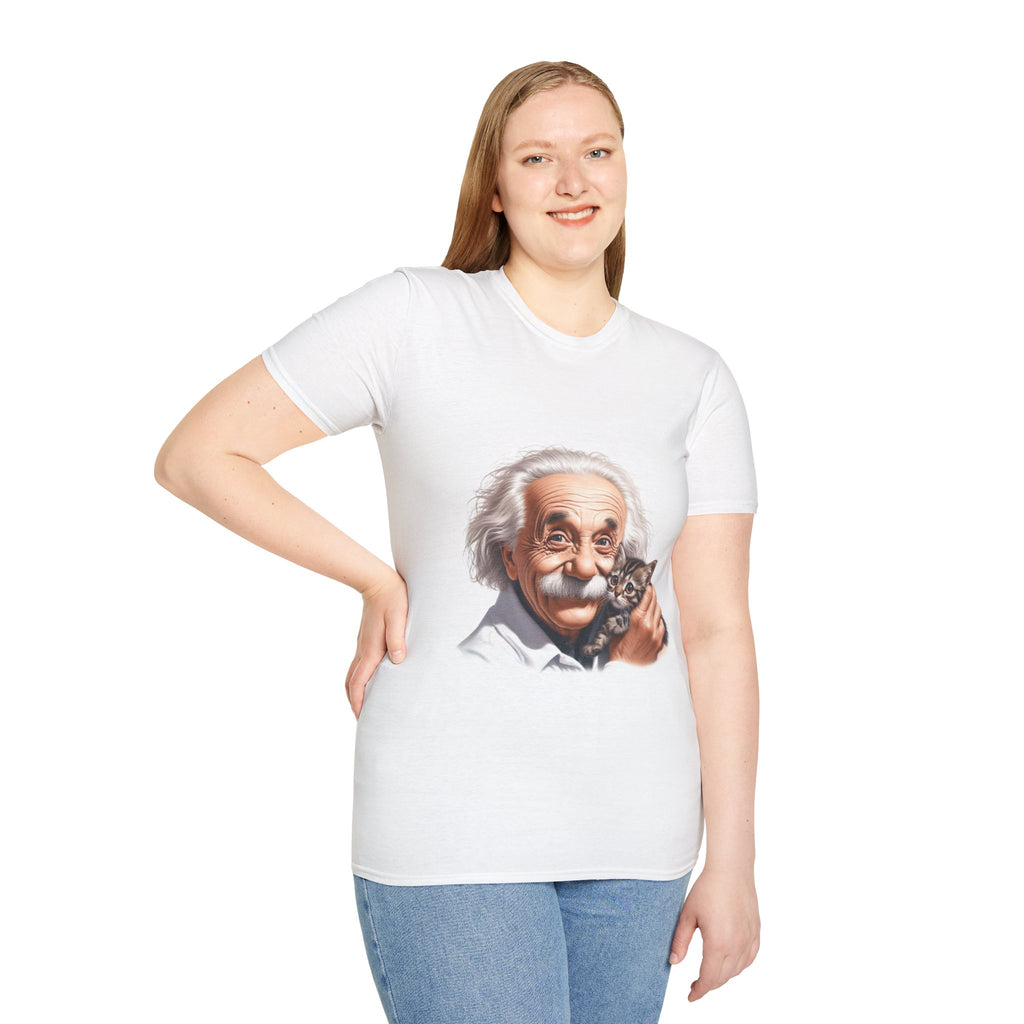 Funny Albert Einstein T-Shirt Unisex Softstyle T-Shirt Cotton Unique Gift German