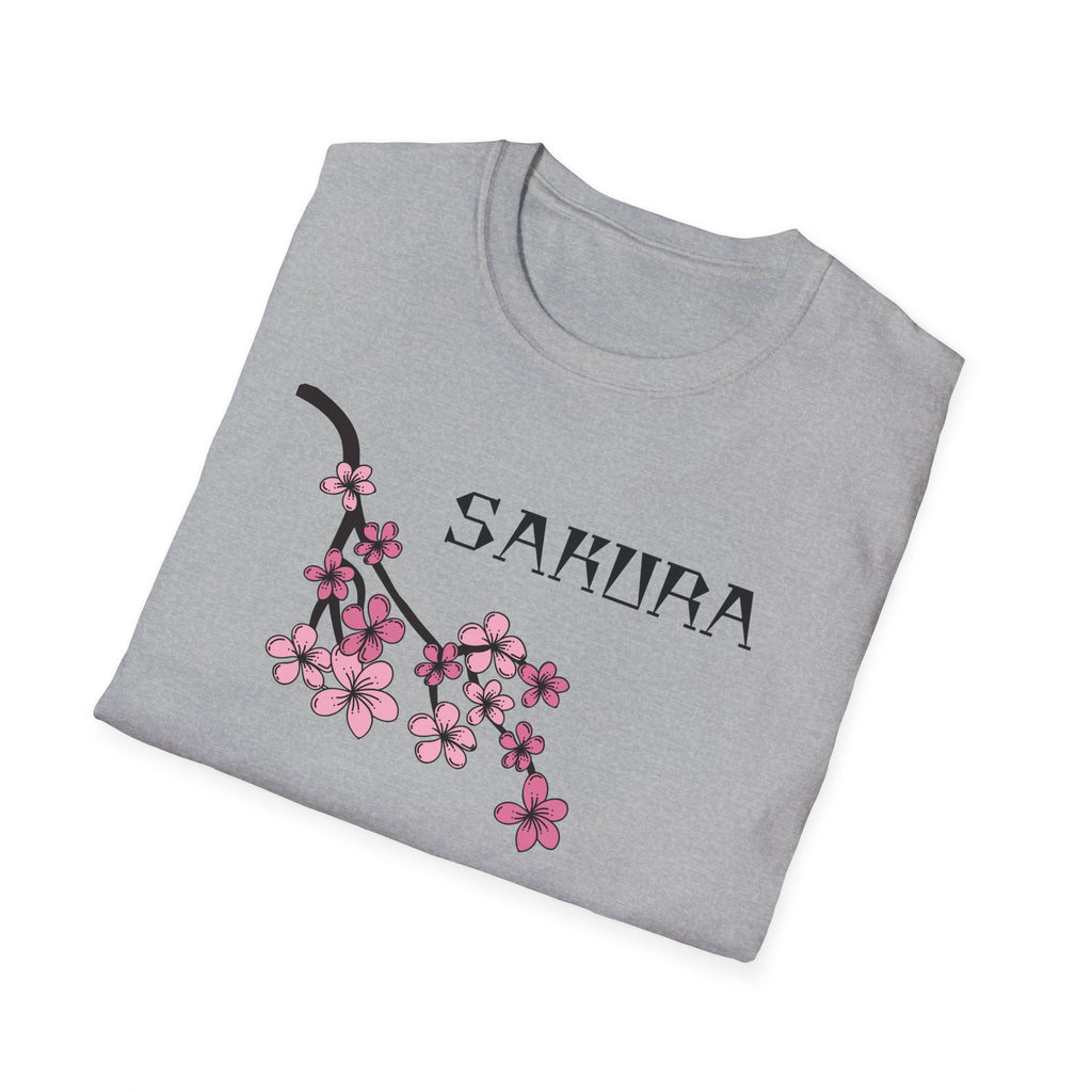 Sakura T-Shirt Japanese Art Shirt Unisex Softstyle Cherry Blossom Flower T-shirt