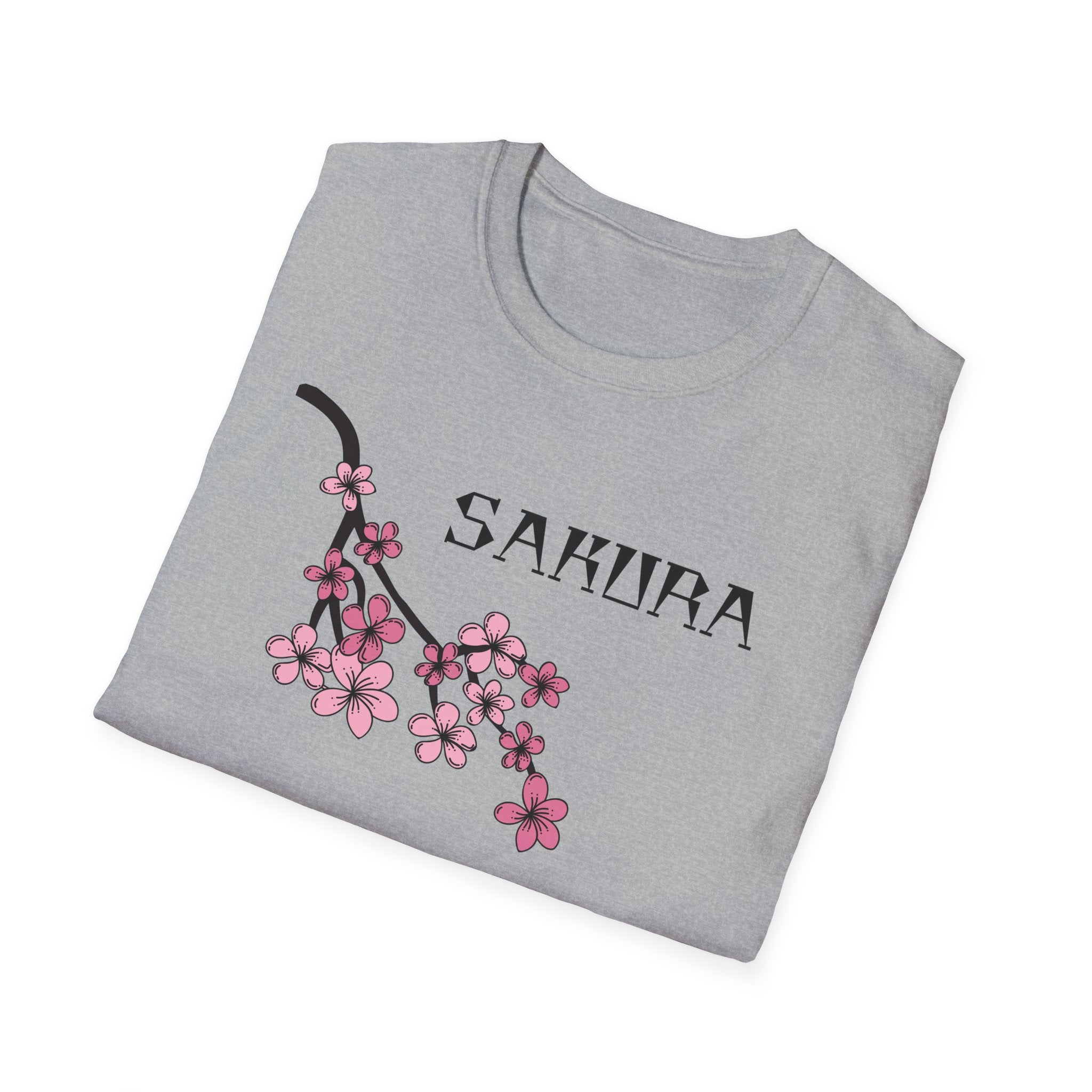 Sakura T-Shirt Japanese Art Shirt Unisex Softstyle Cherry Blossom Flower T-shirt