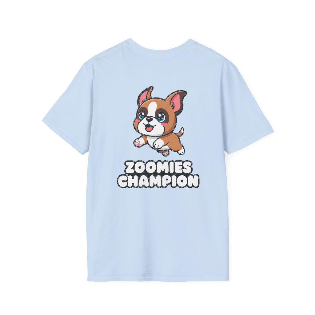 Cute Boxer Shirt Zoomies Champion Funny Dog Lover Unisex Softstyle Tee Gift