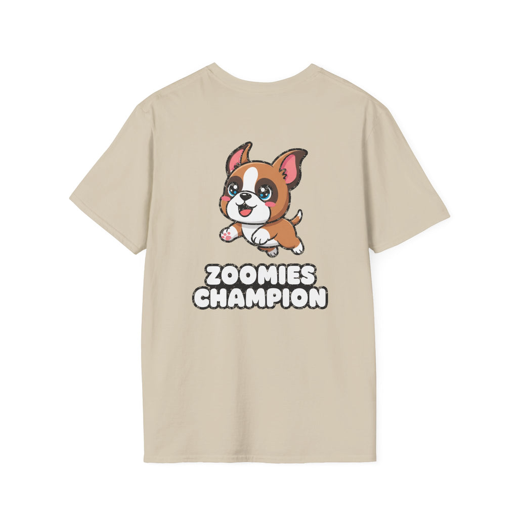 Cute Boxer Shirt Zoomies Champion Funny Dog Lover Unisex Softstyle Tee Gift