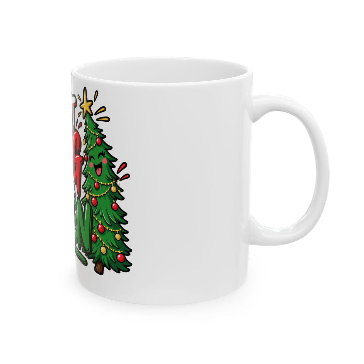 Funny Christmas Mug I Like It Long and Green 11oz Mug Funny Dark Humor Mug Unique Cheeky Christmas Gift
