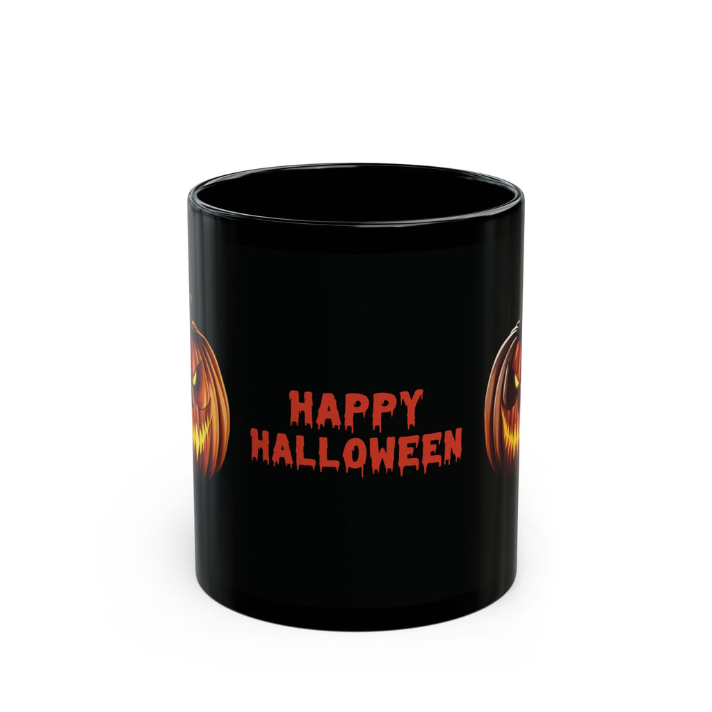 Happy Halloween Angry Pumpkin Spooky Black Coffee Tea Mug Best Gift New 11oz