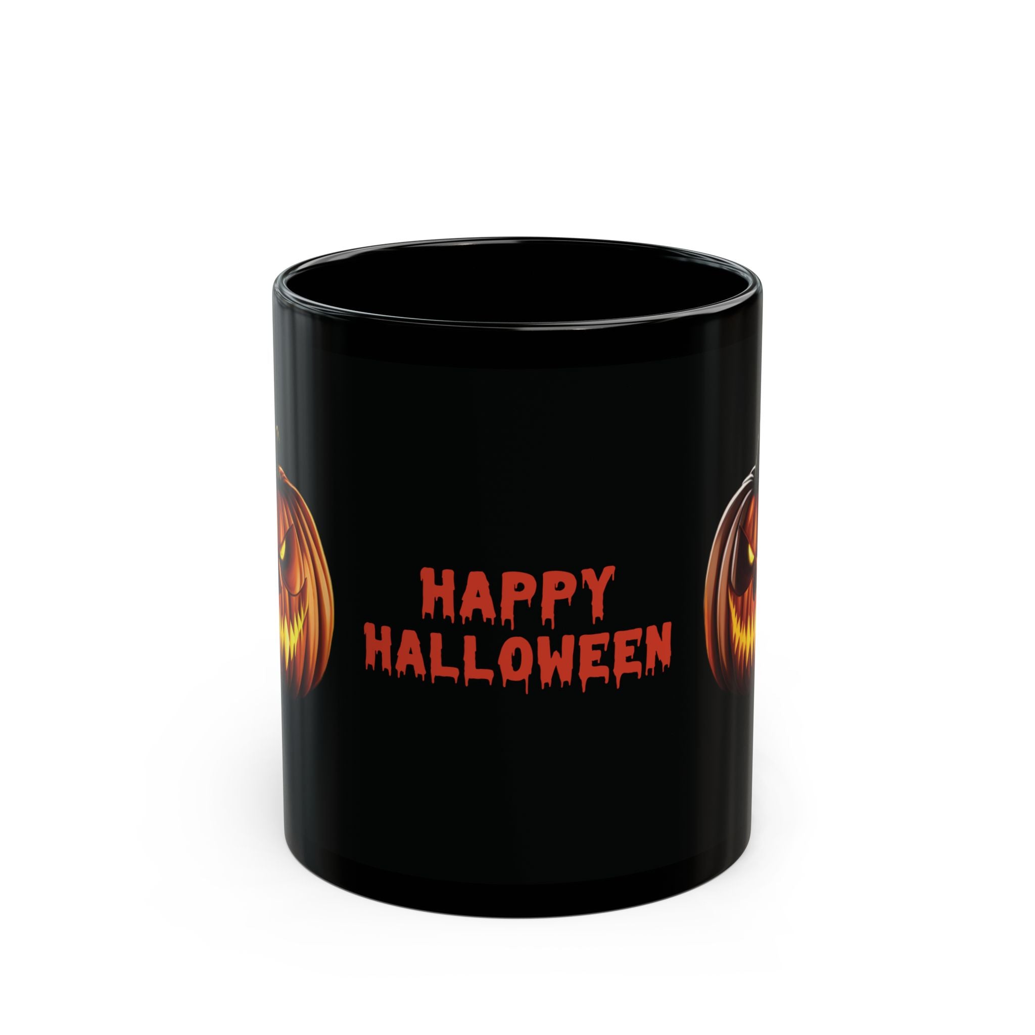 Happy Halloween Angry Pumpkin Spooky Black Coffee Tea Mug Best Gift New 11oz