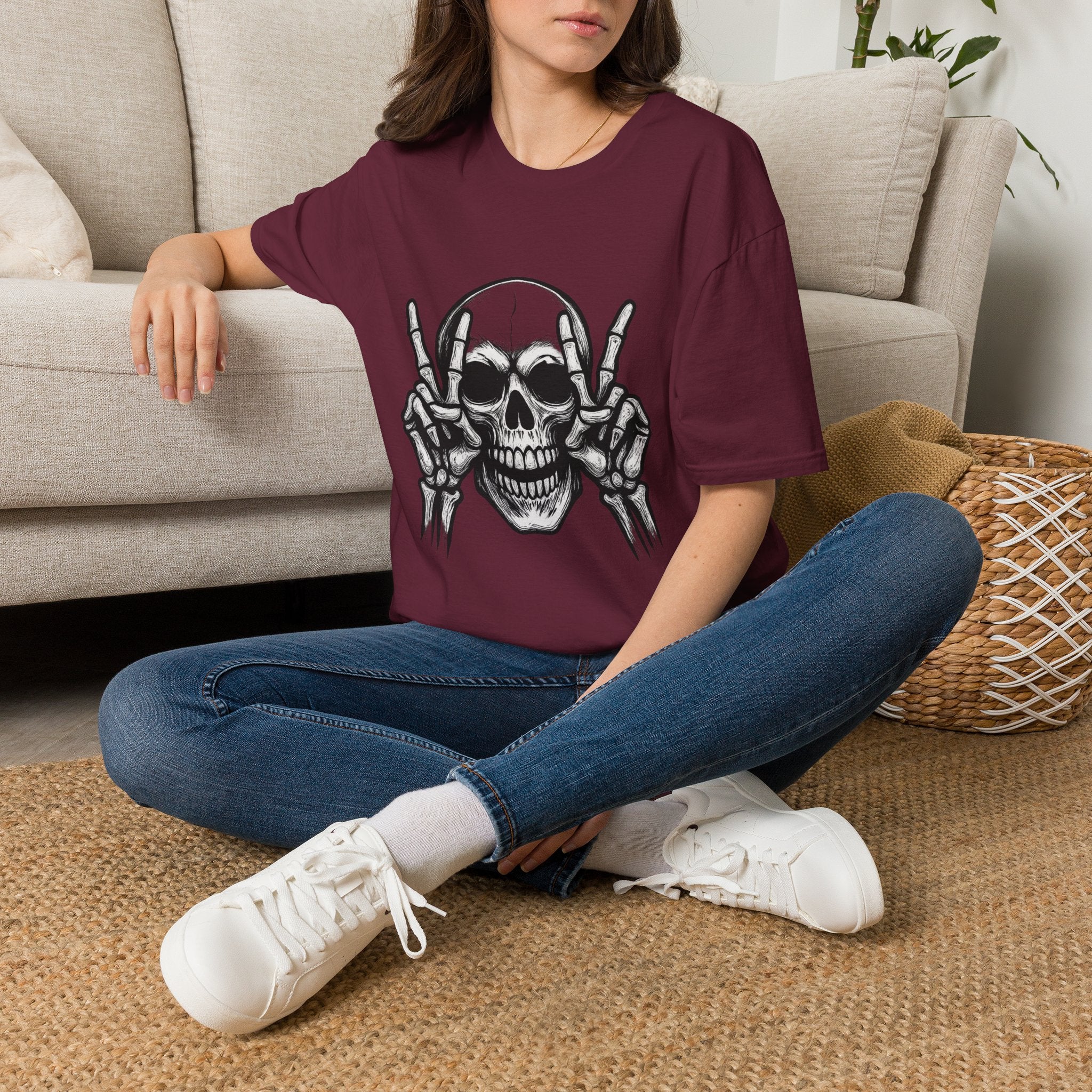 Mens Skull T-shirt Graphic Tees Skeleton Apparel Clothing Skulls Accessories Best Gift