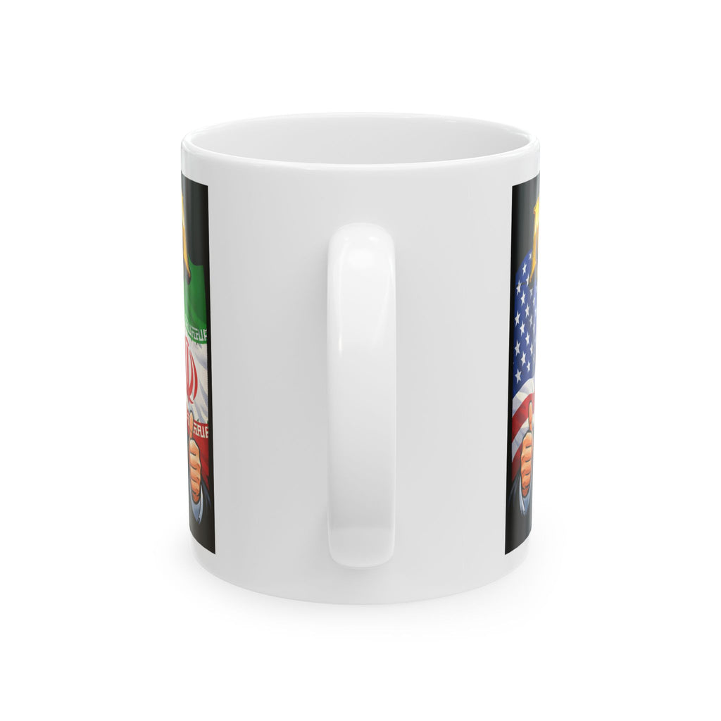 Funny Trump Iranian Flag Mug Make Iran Great Again MIGA Ceramic Mug Coffee Cup