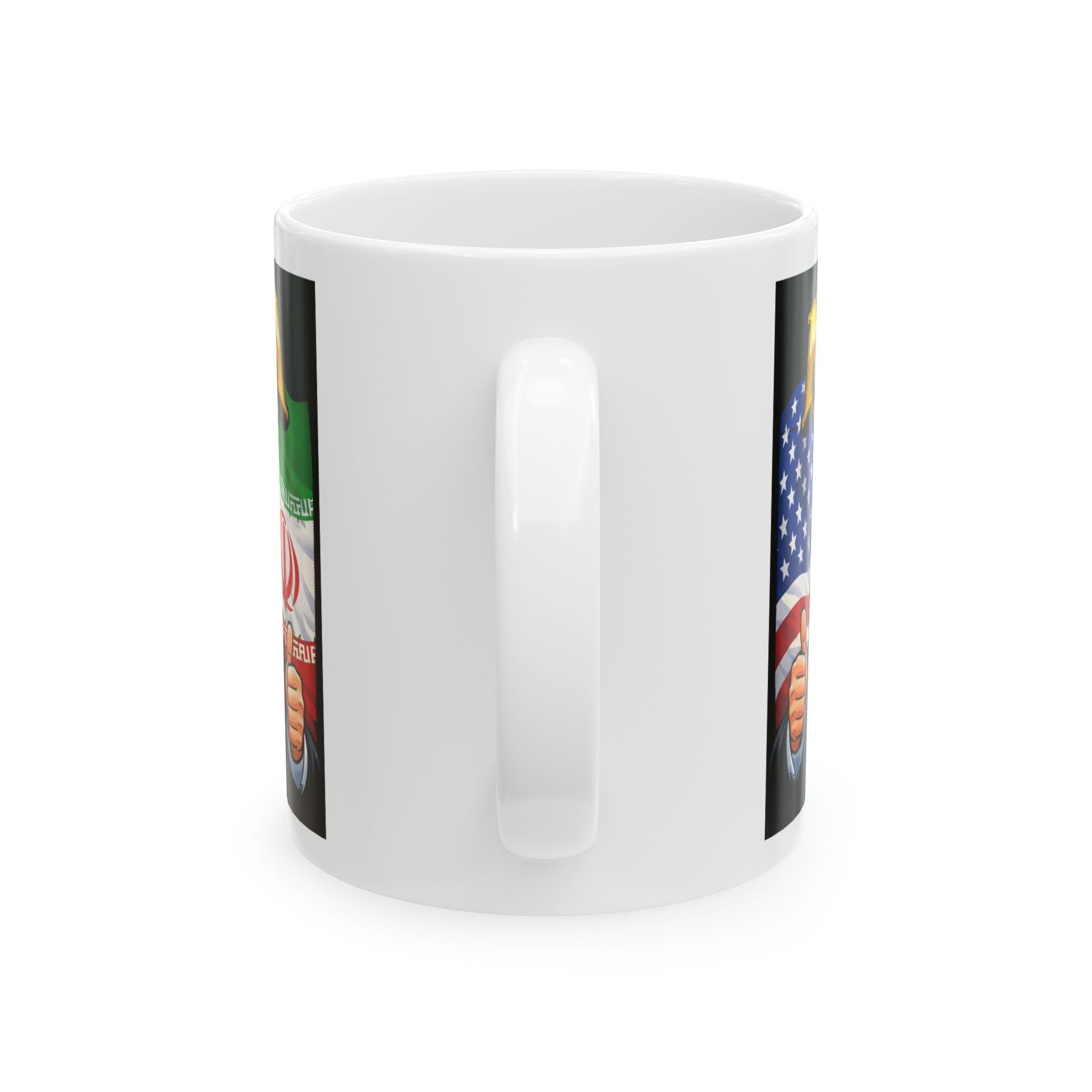Funny Trump Iranian Flag Mug Make Iran Great Again MIGA Ceramic Mug Coffee Cup