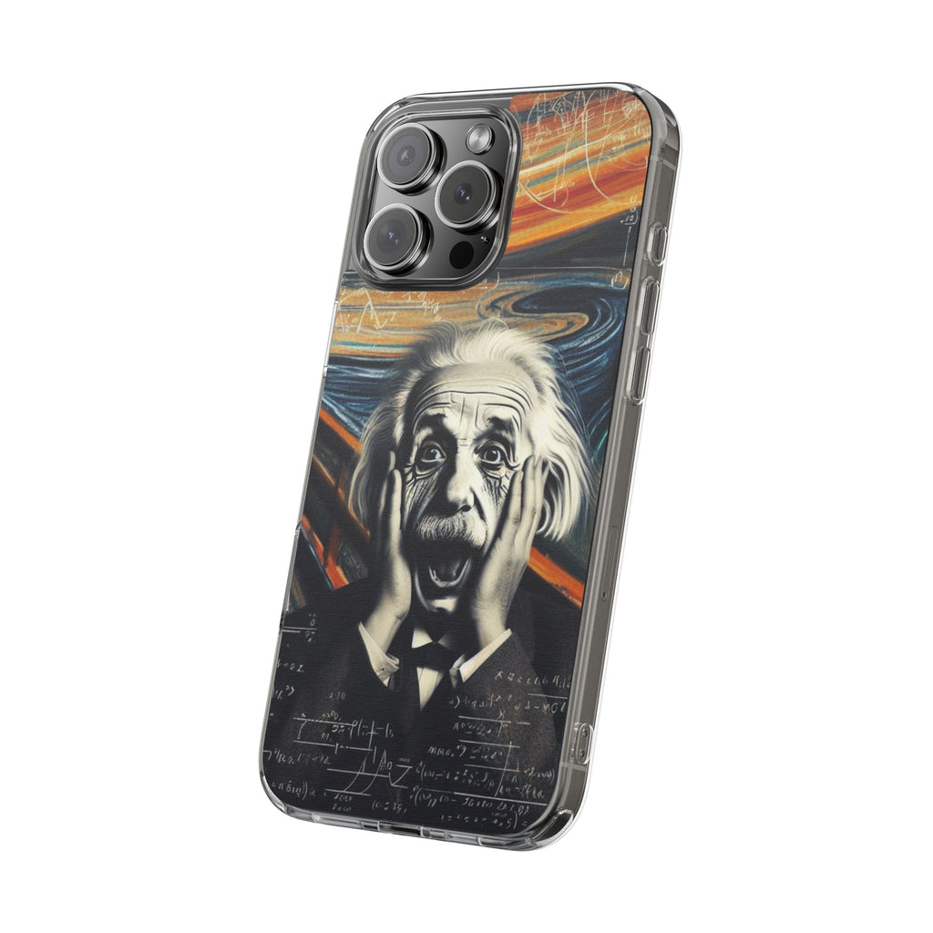 Funny Einstein Clear Phone Cases Edvard Munch Scream Unique iPhone Samsung Cases