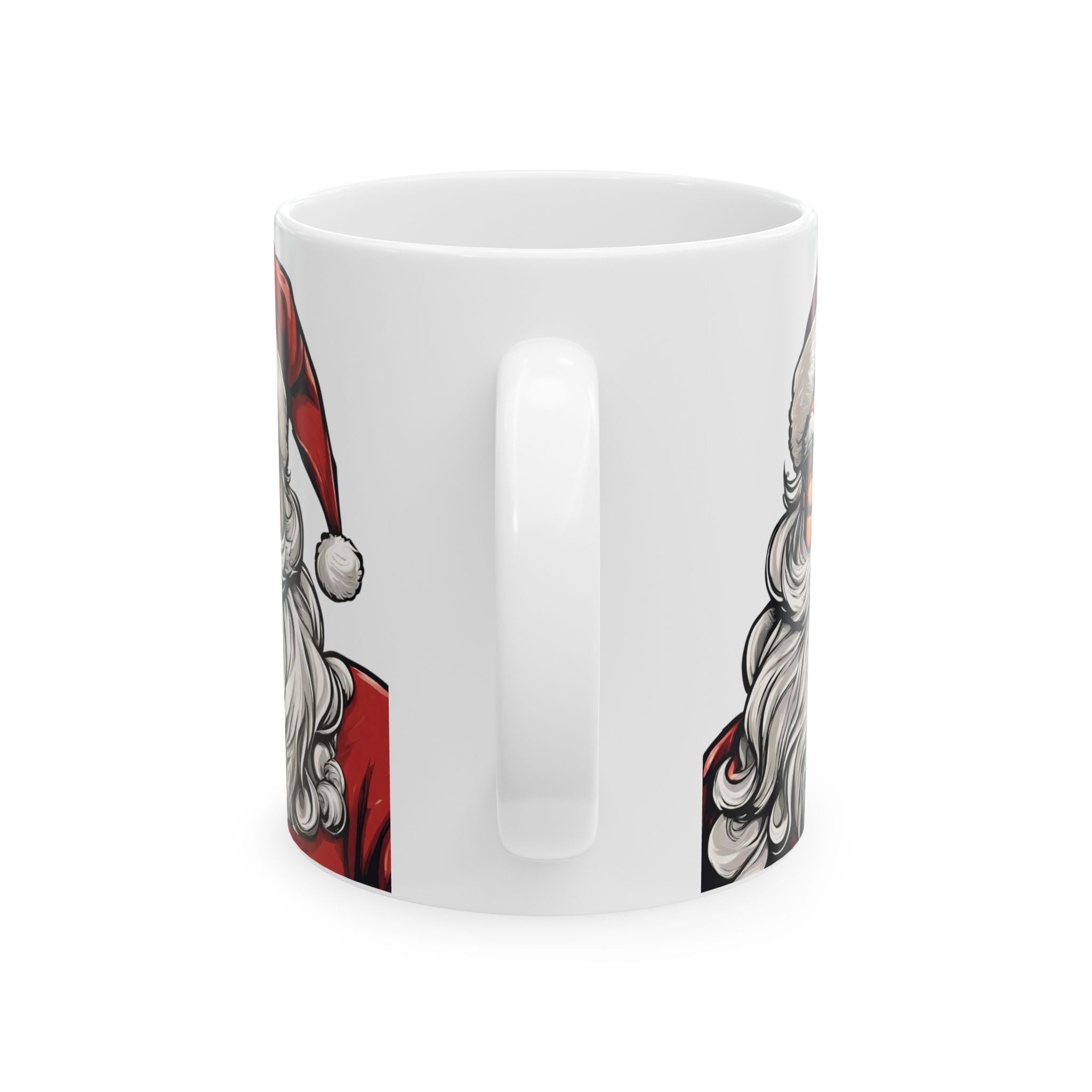 Christmas Mug Unique Santa Claus Mug Funny Cute Tea Coffee Cup Kids Friends 11oz