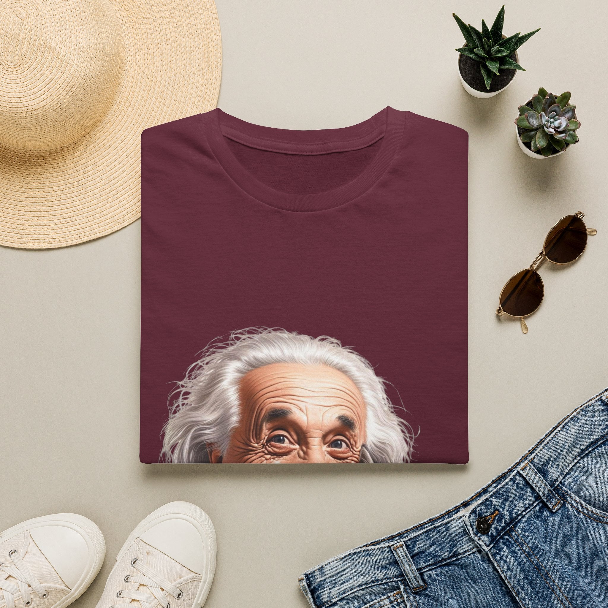 Funny Albert Einstein T-Shirt Unisex Softstyle T-Shirt Cotton Unique Gift German