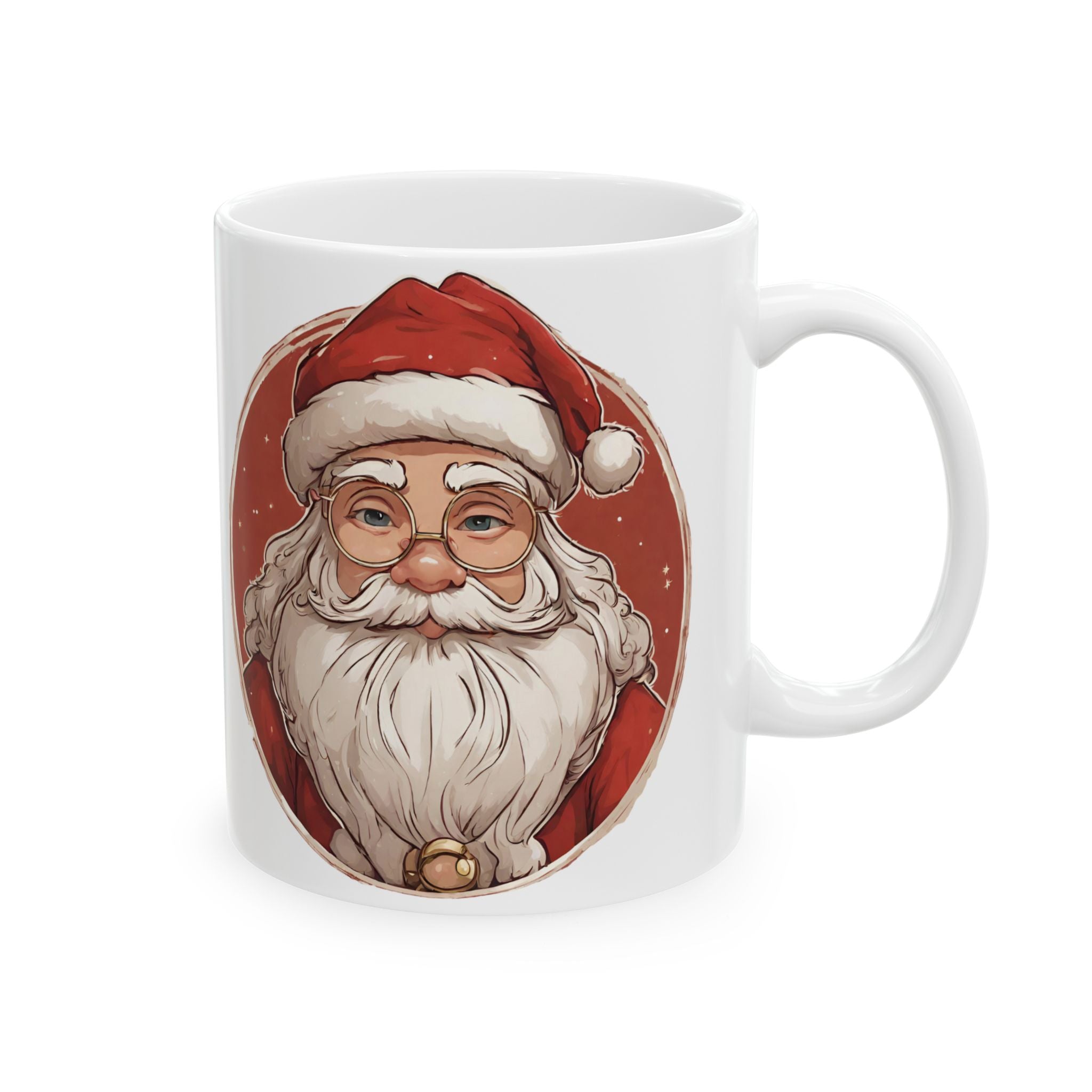 Christmas Mug Funny Santa Claus Mug Unique Cute Mug Tea Coffee Cup Kids Gift 11z