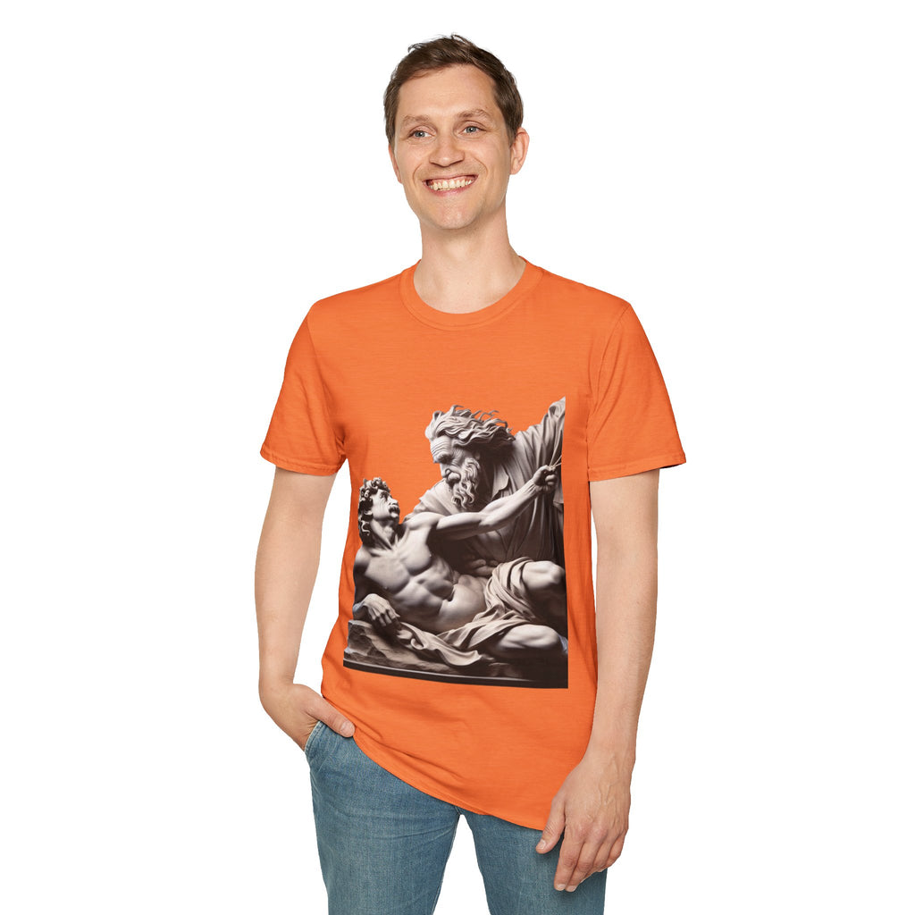 Funny Albert Einstein Unisex Softstyle T-Shirt Unique Gift Cotton T-shirt Art
