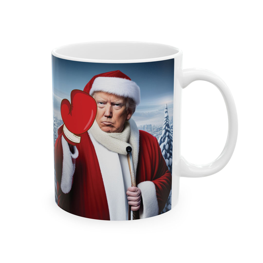 Donald Trump Secret Santa Funny Gift Coffee Tea Mug 2026 Cup Boxer Christmas Mug