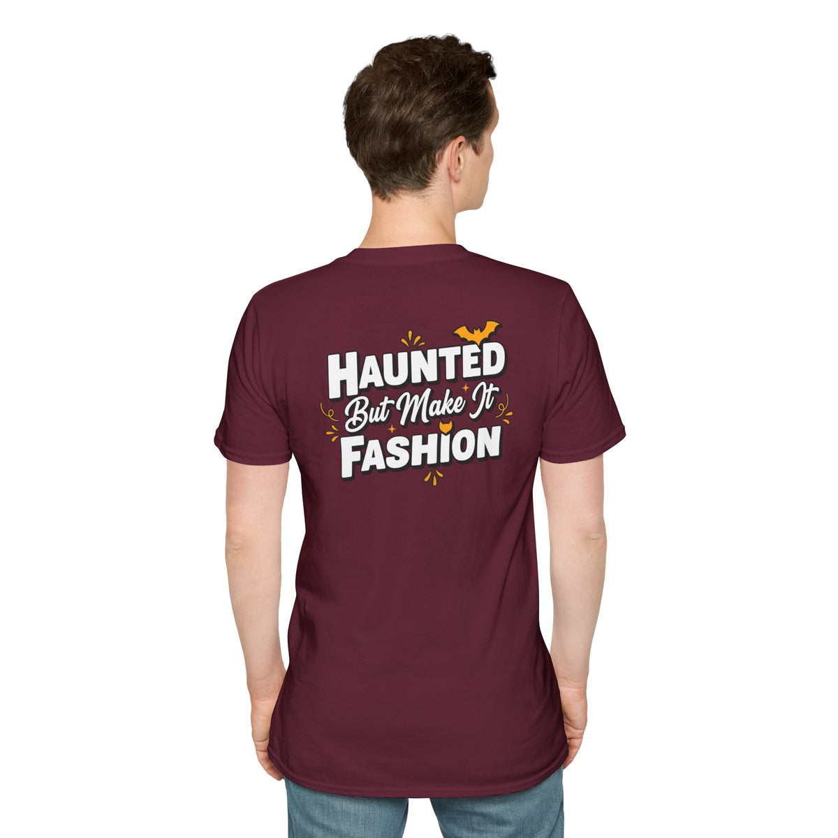 Dark Humor Halloween Shirt Haunted But Make It Fashion Funny Sarcastic Unisex Softstyle Tee Adult Halloween Gift
