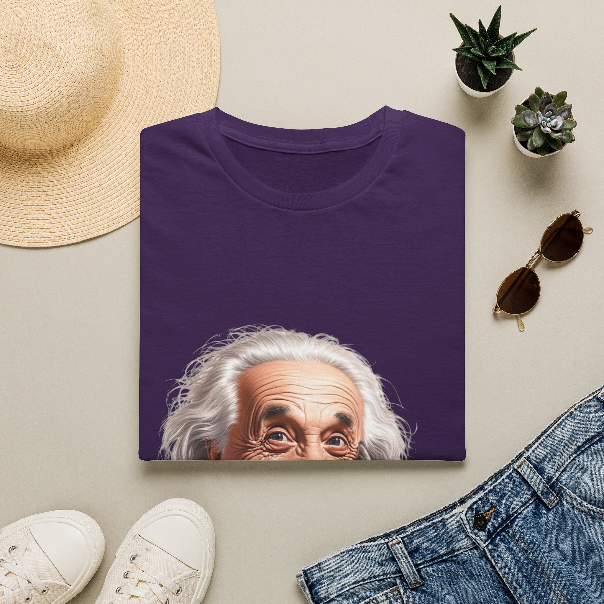 Funny Albert Einstein T-Shirt Unisex Softstyle T-Shirt Cotton Unique Gift German