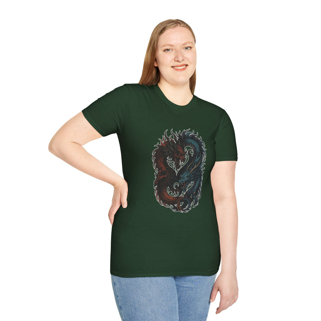 Dragon T-shirt Men Women Graphic Tee Clothing Apparel Chinese Dagon Symbol Gift