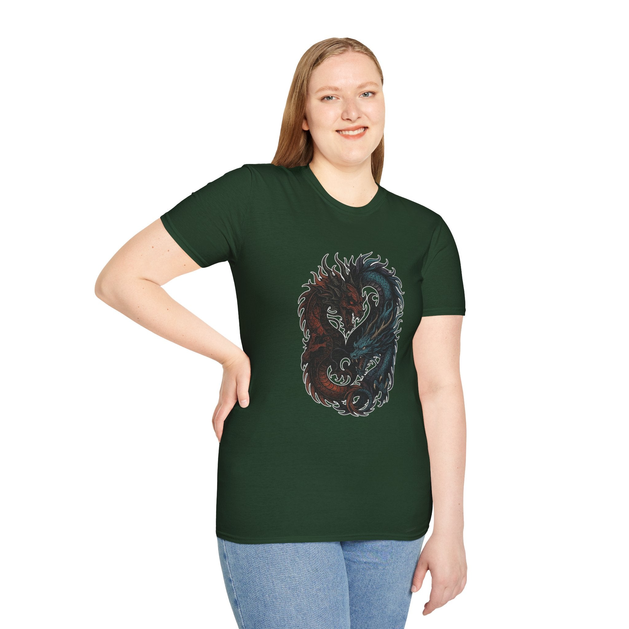 Dragon T-shirt Men Women Graphic Tee Clothing Apparel Chinese Dagon Symbol Gift