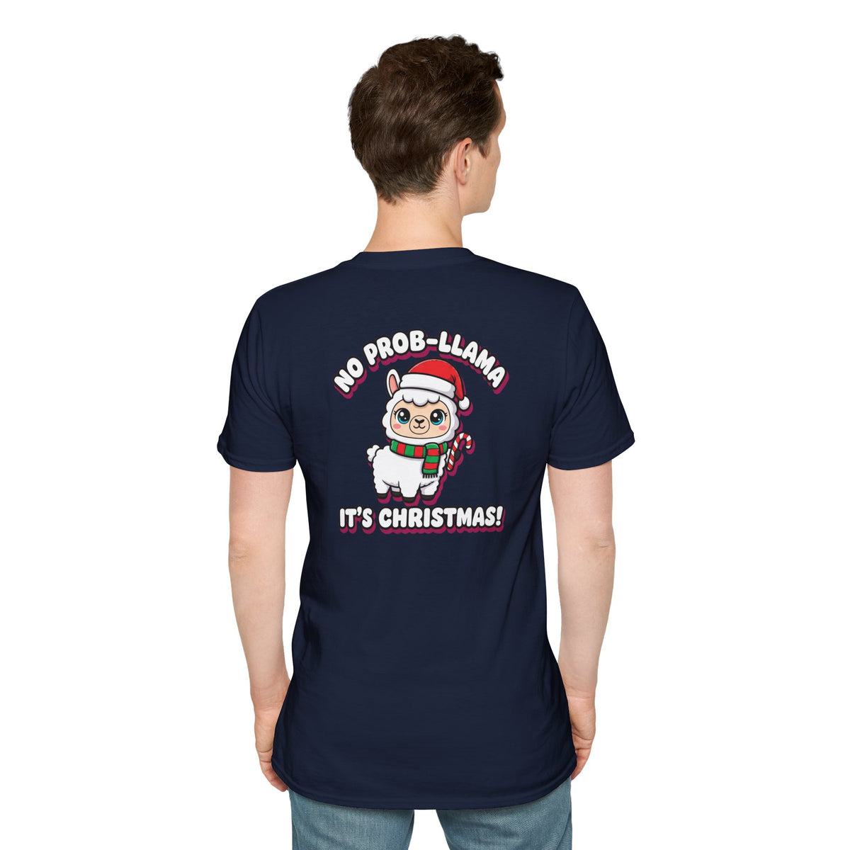 Cute Christmas Shirt No Prob Llama Its Christmas Funny Animal Unisex Softstyle Tee Christmas Gift