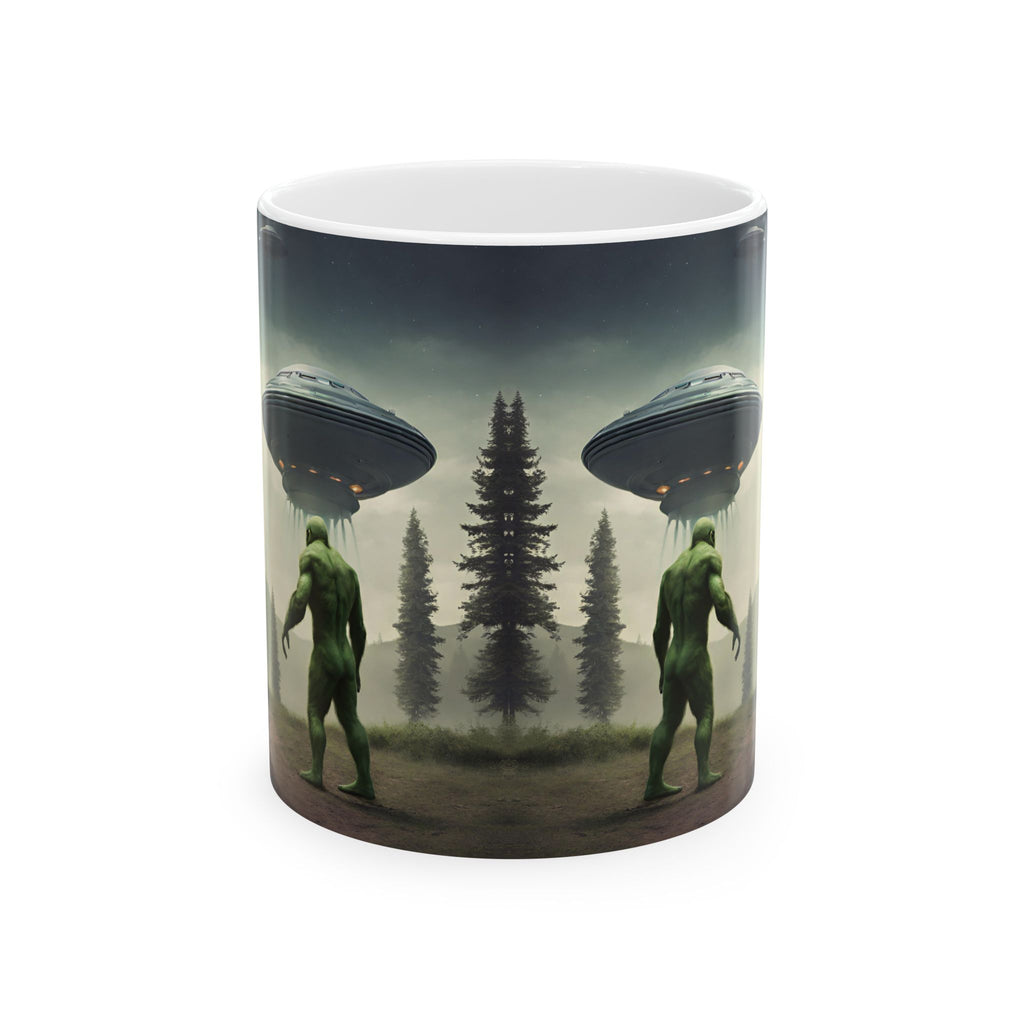 Funny Coffee Bigfoot Mug Alien Mug Believe Ceramic 11oz Cute Sasquatch Gift Cup